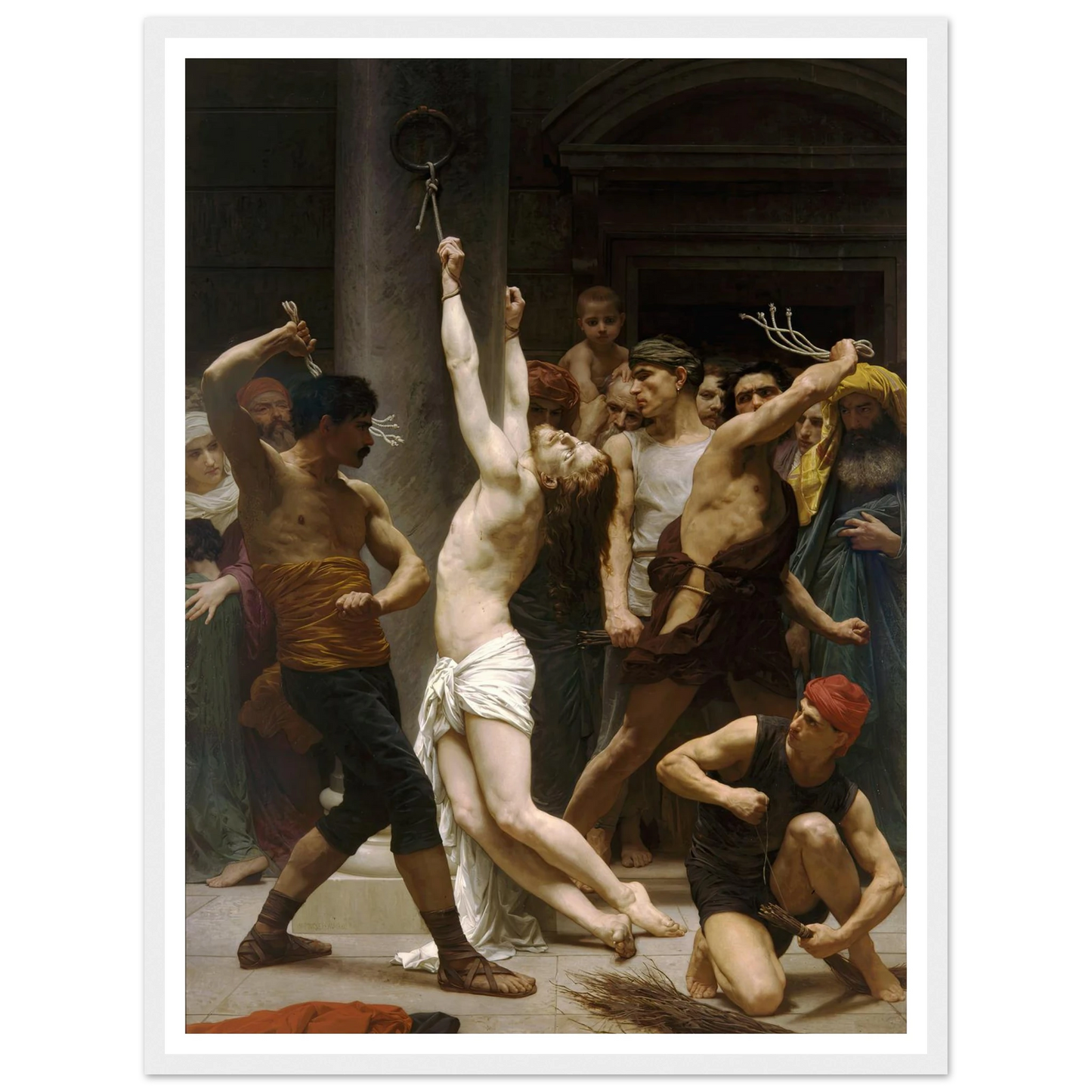The Flagellation of Our Lord Jesus Christ (1880) Art Print | William Bouguereau-Quipham Collections