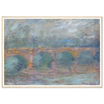 Waterloo Bridge, London at Sunset (1904) Art Print | Claude Monet-Quipham Collections