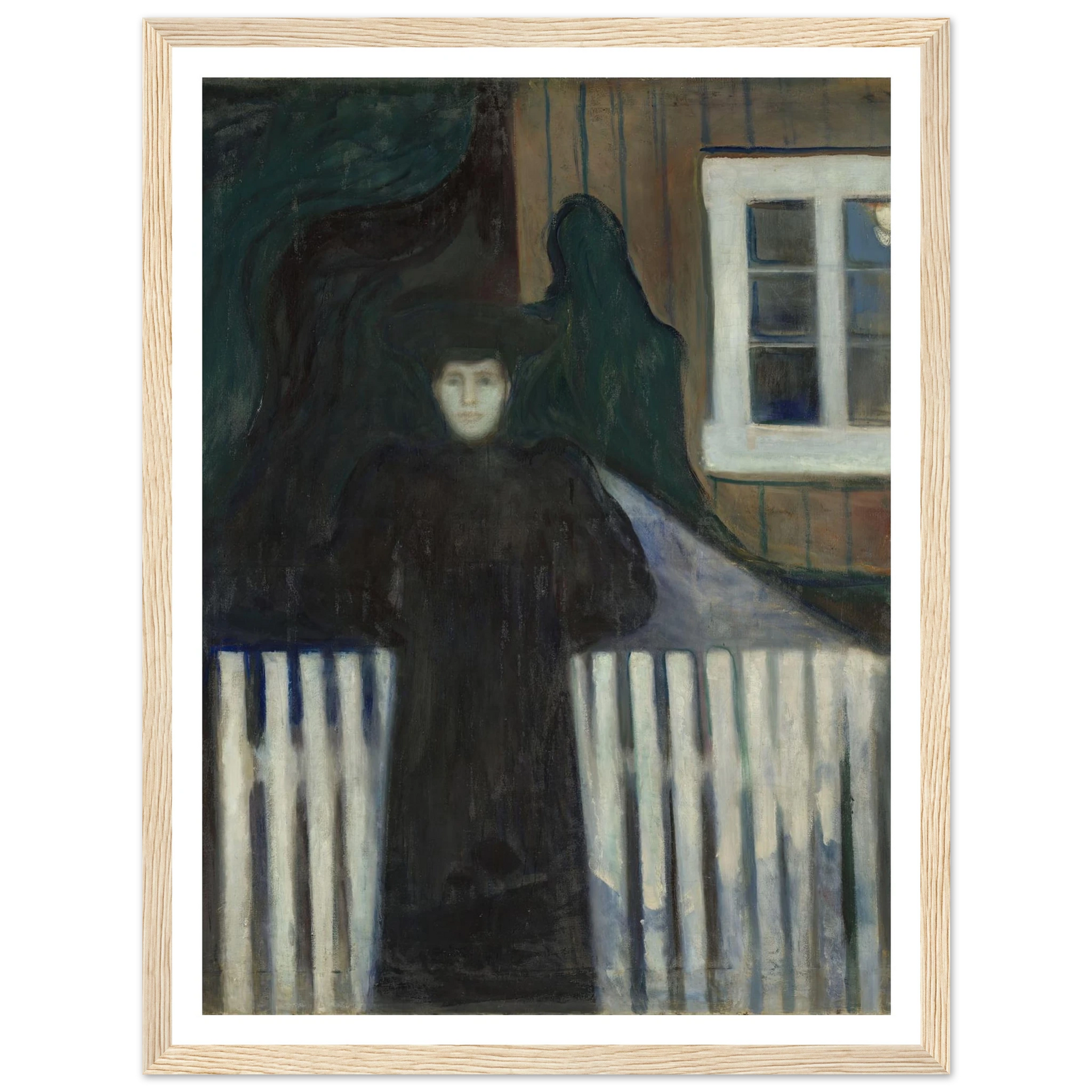『 In the moonlight 』原画B3size Moonlight (1893) Art Print | Edvard Munch – Quipham Collections