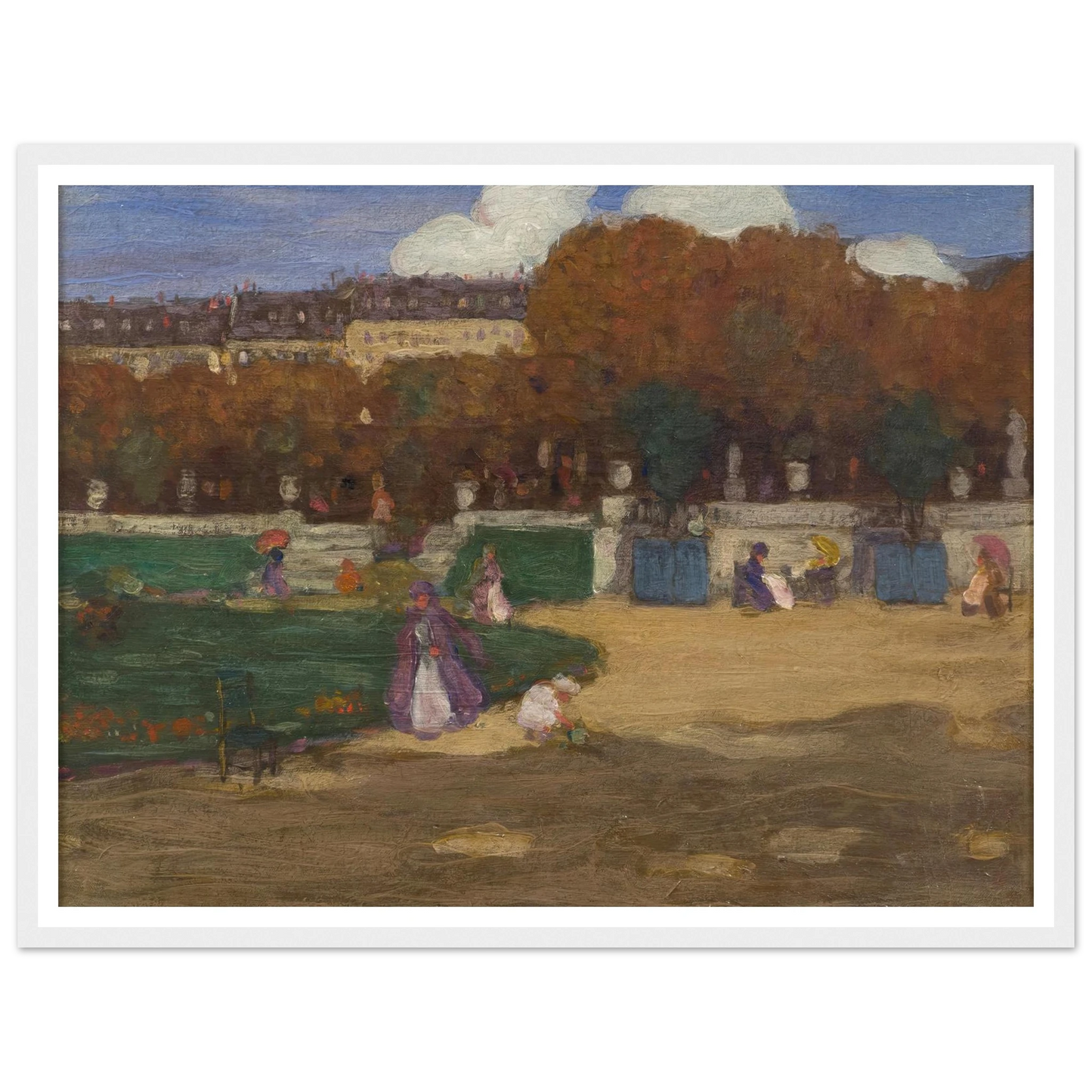 Luxembourg Gardens, Paris (1902) Art Print | Frederick Carl Frieseke-Quipham Collections