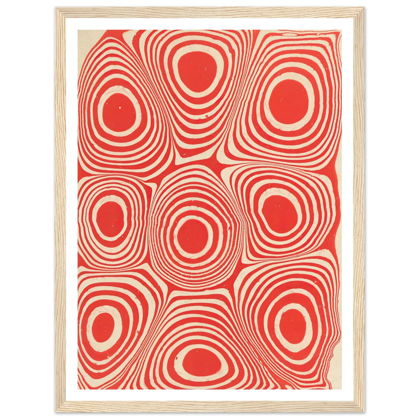Marmorpapier (Kreise und kreisförmige Ringe) (1900 - 1921) Art Print | Anker Kyster-Quipham Collections