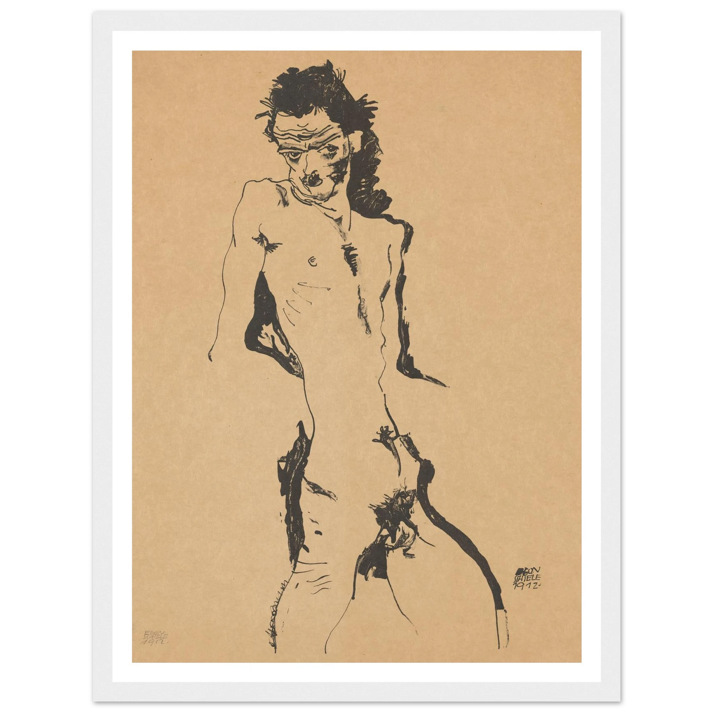Selbstporträt (1988) Art Print | Egon Schiele-Quipham Collections