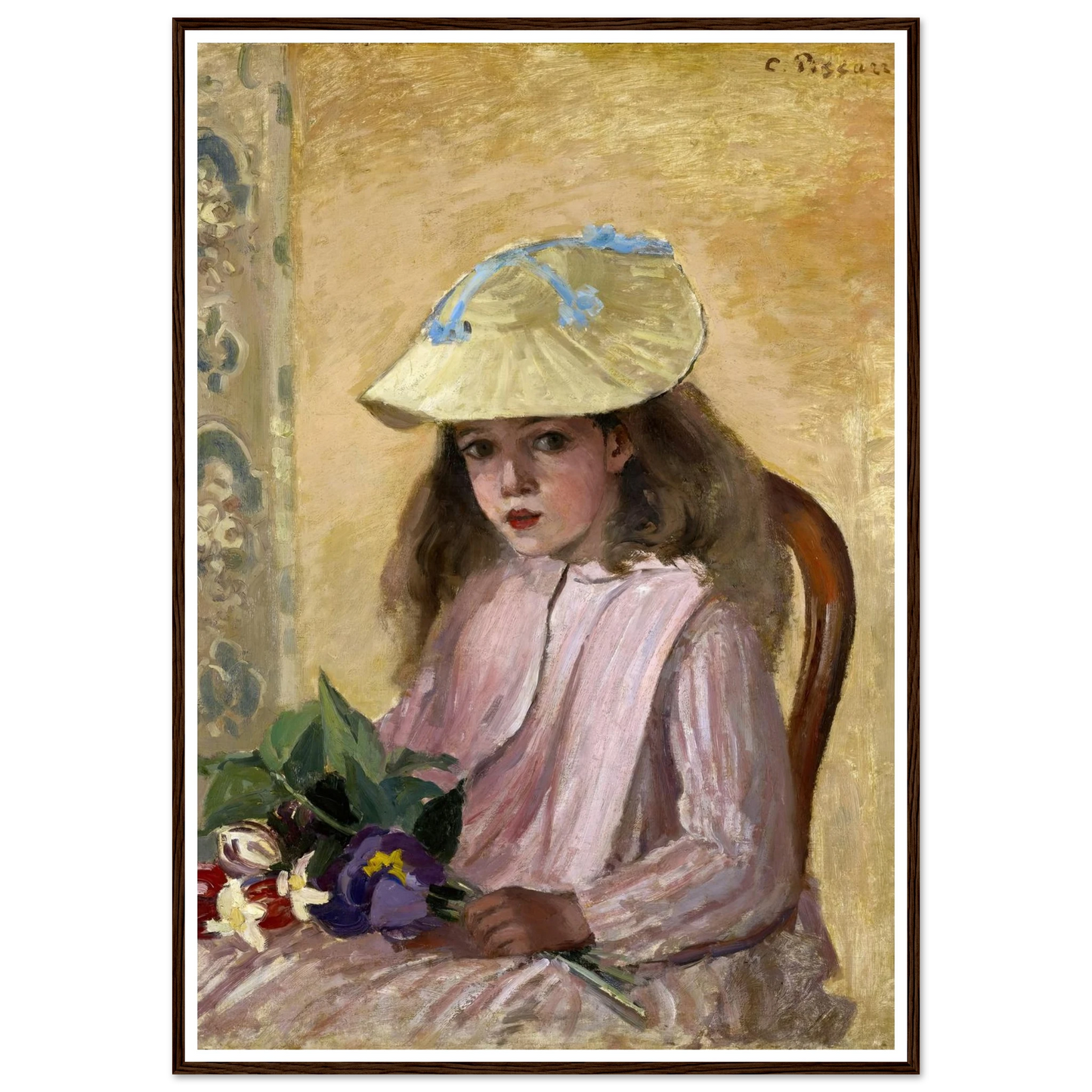 Portrait of the Artist’s Daughter (1872) Art Print | Camille Pissarro-Quipham Collections