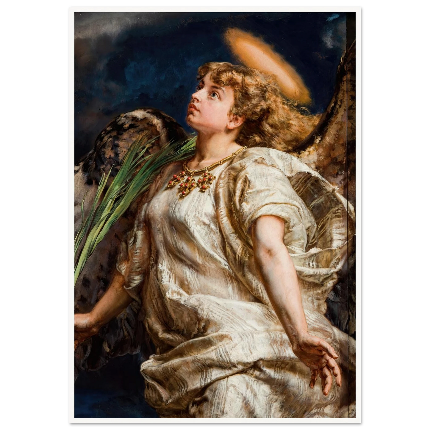 Song – study for the painting of Joan of Arc (1886) Art Print | Jan Matejko-Quipham Collections