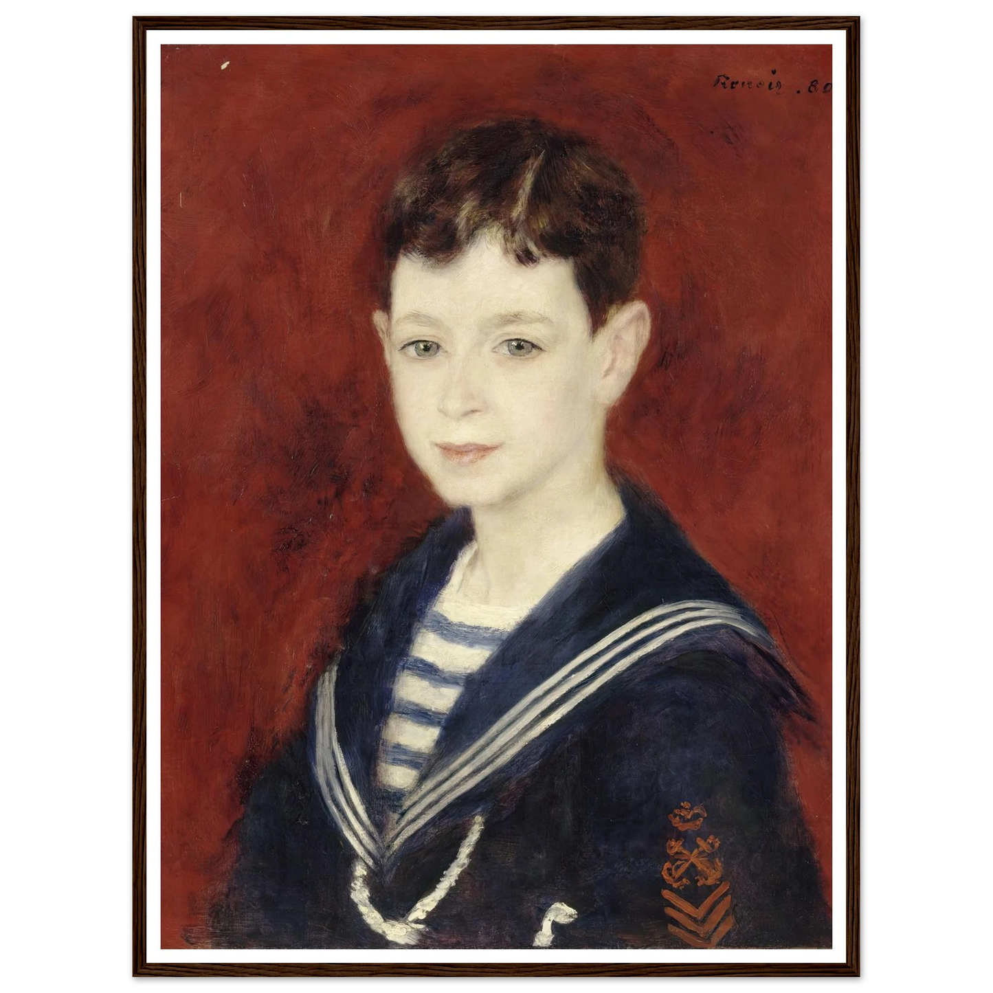 Fernand Halphen as a Boy (1880) Art Print | Pierre Auguste Renoir-Quipham Collections