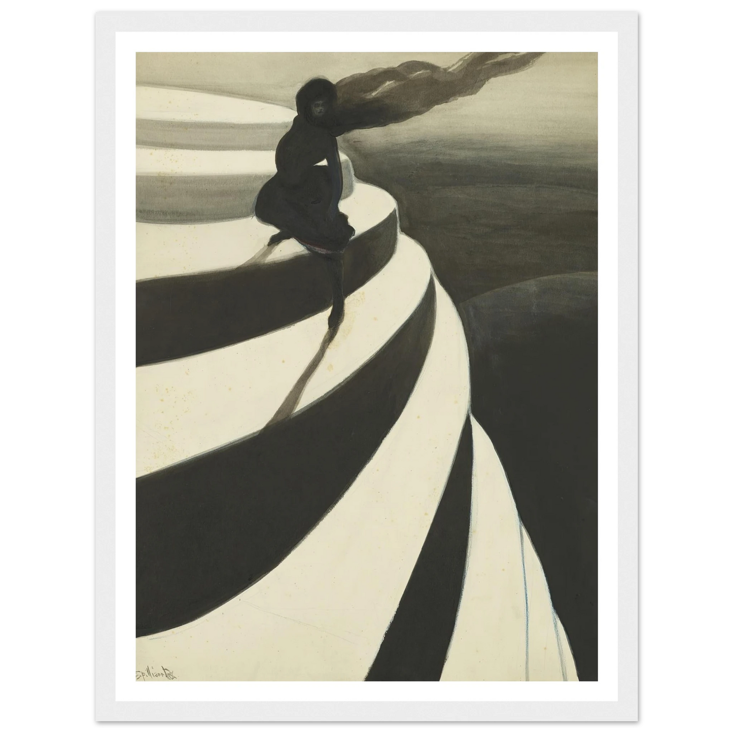 Vertigo (1908) Art Print | Leon Spilliaert-Quipham Collections
