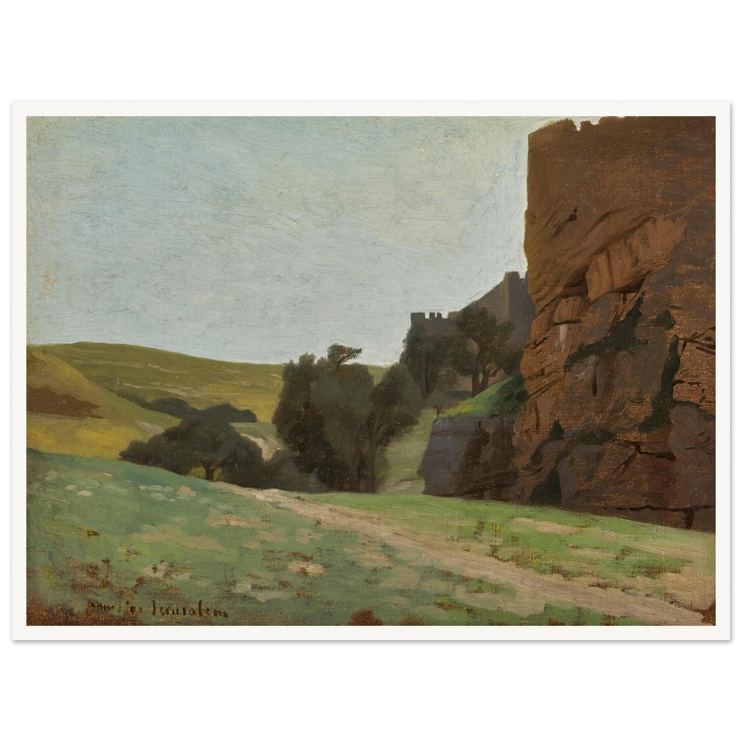 The Walls Of Jerusalem Art Print | Jean Leon Gerome-Quipham Collections