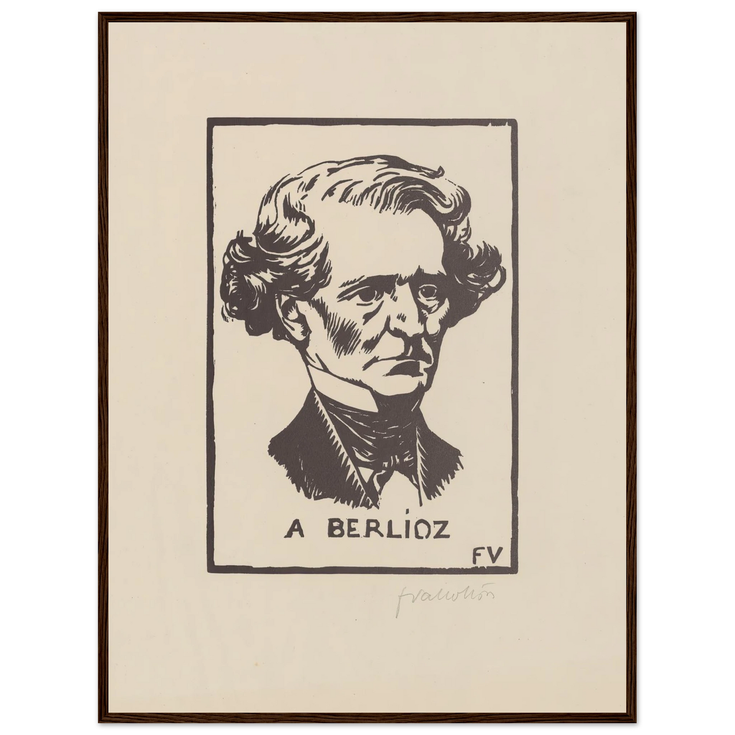 A Berlioz (1891) Art Print | Felix Vallotton-Quipham Collections