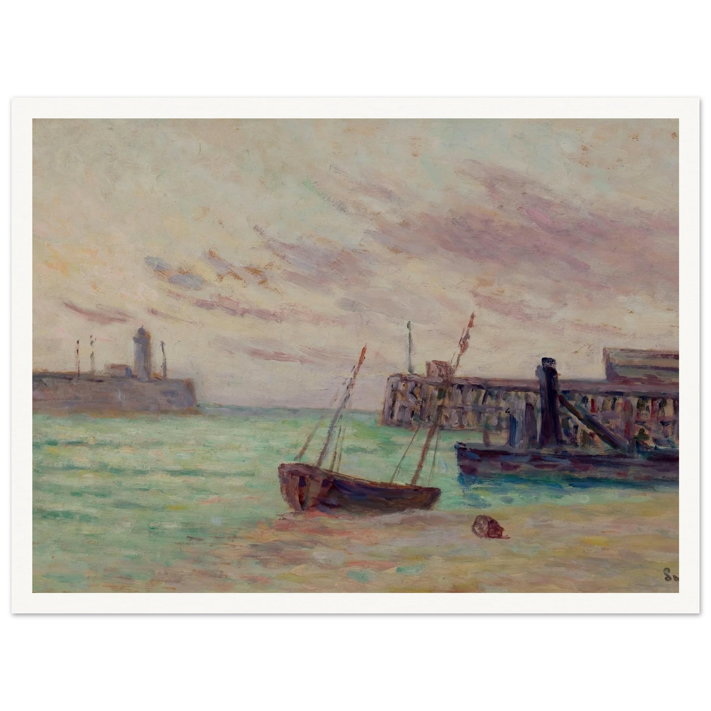 Le Entrée du Port Art Print | Maximilien Luce-Quipham Collections
