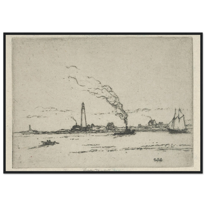 Boston Light (circa 1911) Art Print | Ernest Haskell-Quipham Collections