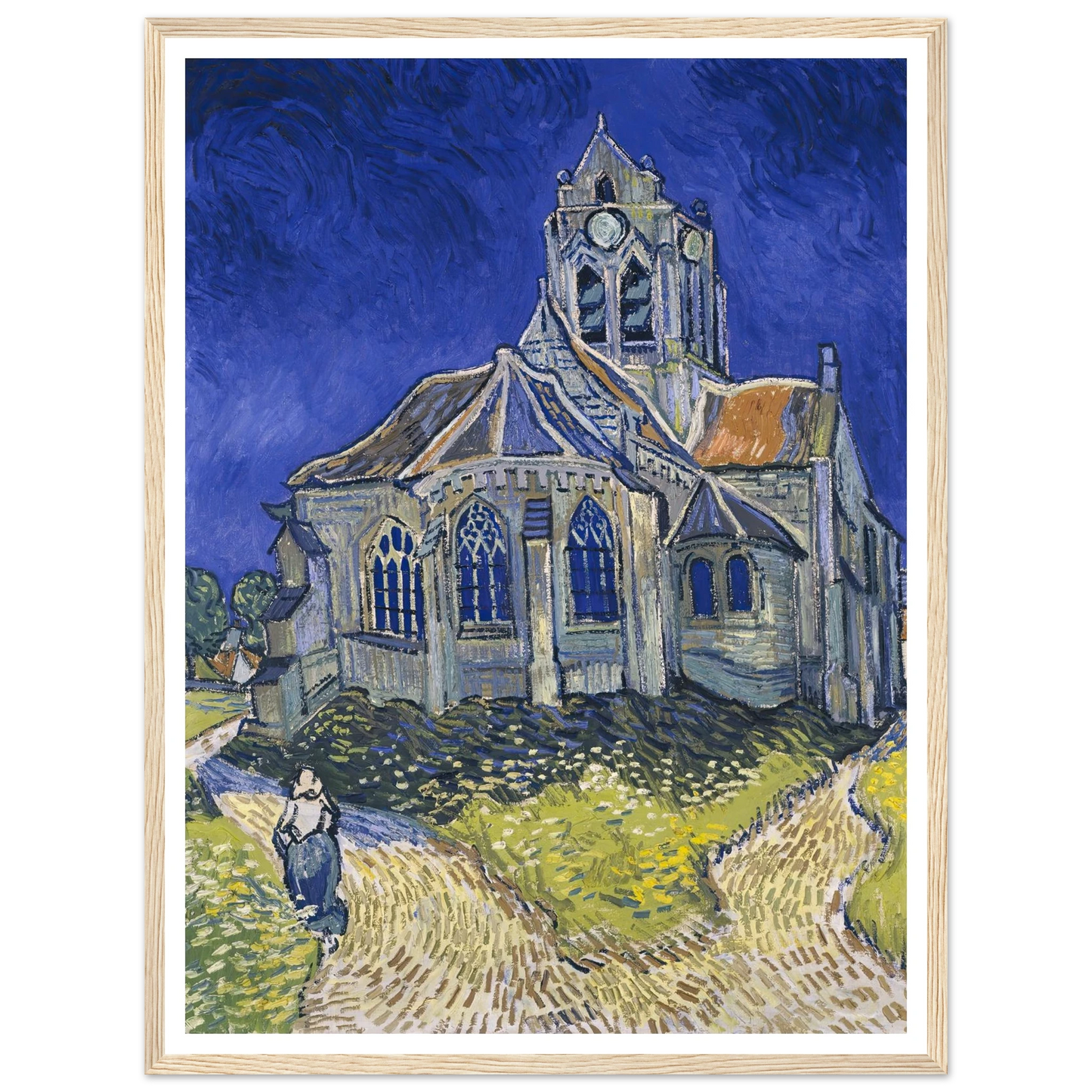 The Church in Auvers-sur-Oise, View from the Chevet (1890) Art Print | Vincent van Gogh-Quipham Collections