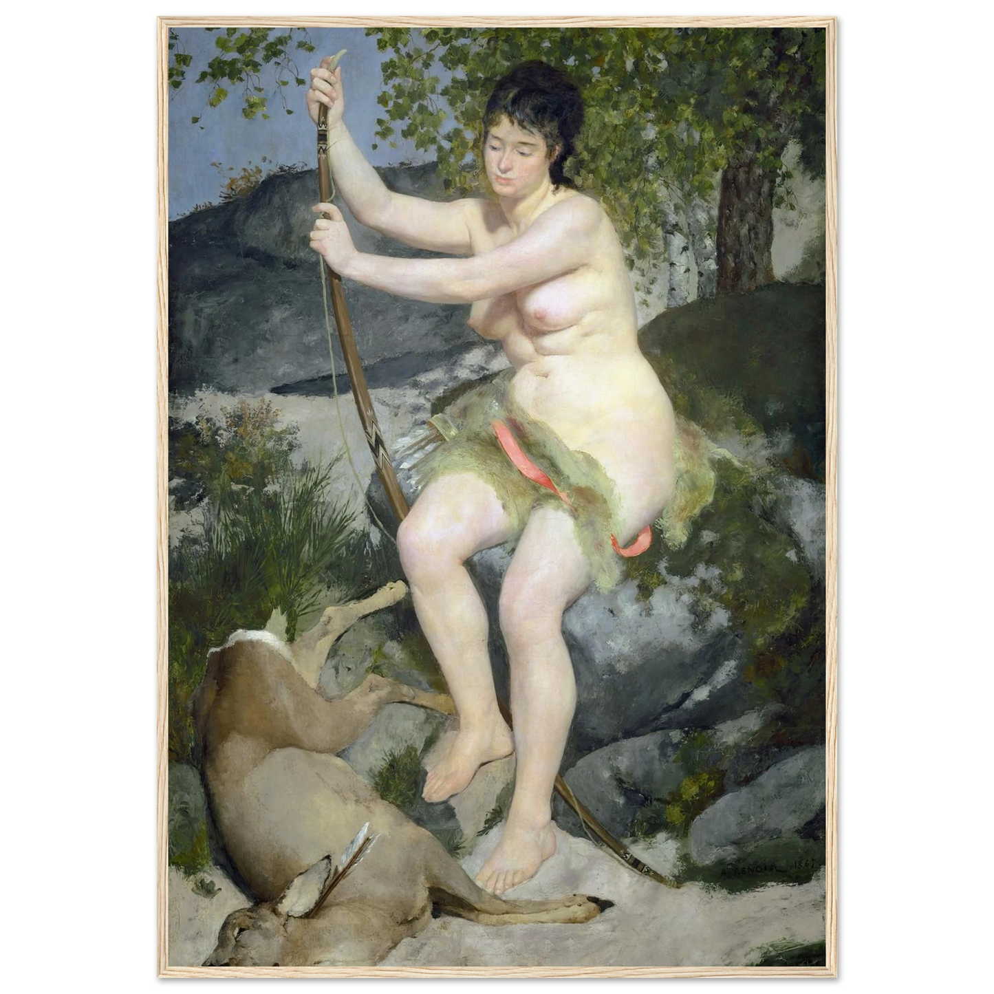 Diana (1867) Art Print | Pierre Auguste Renoir-Quipham Collections