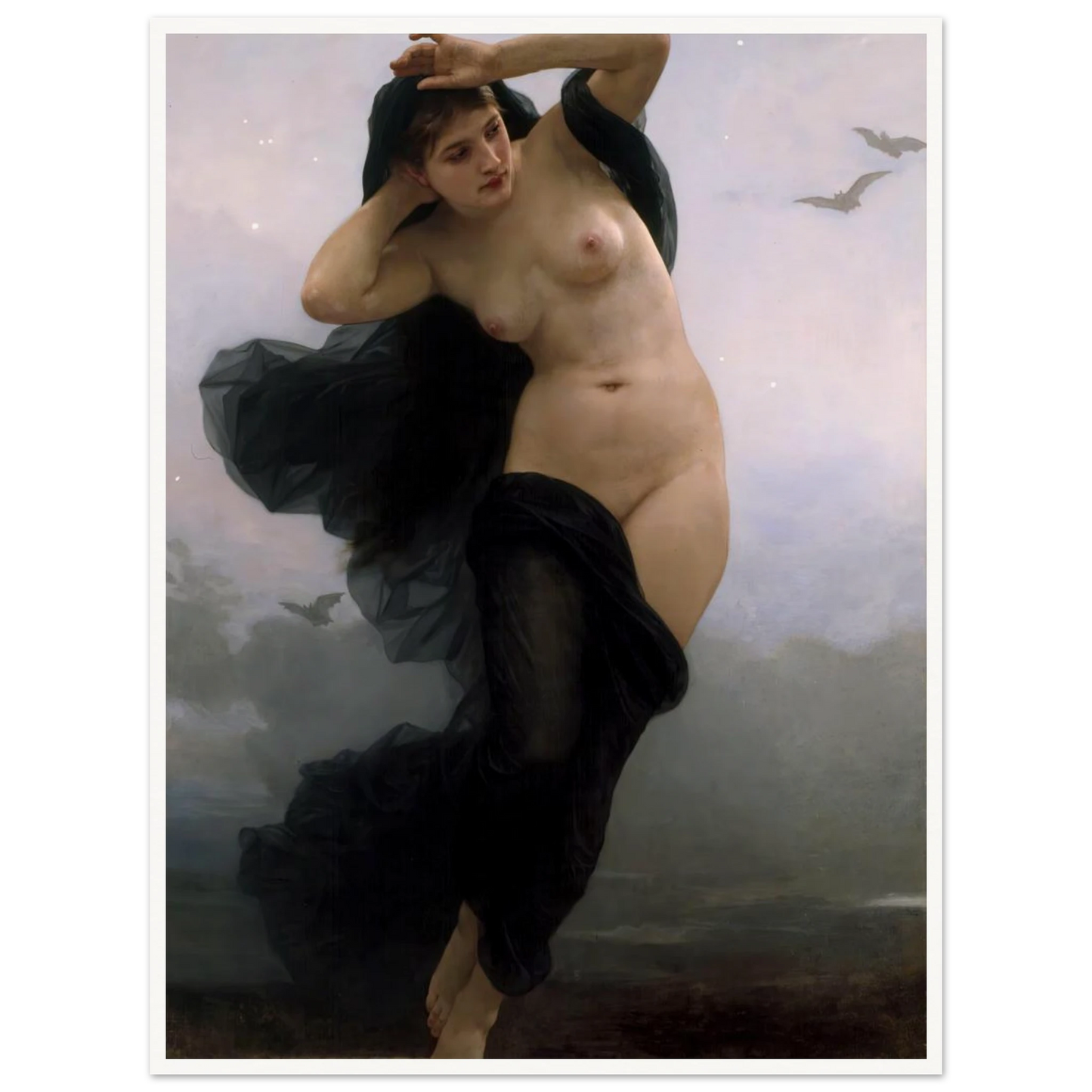 La Nuit (1883) Art Print | William Bouguereau-Quipham Collections