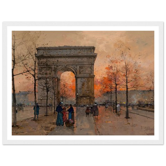L’Arc de Triomphe, Place de l’Étoile Art Print | Eugene Galien Laloue-Quipham Collections