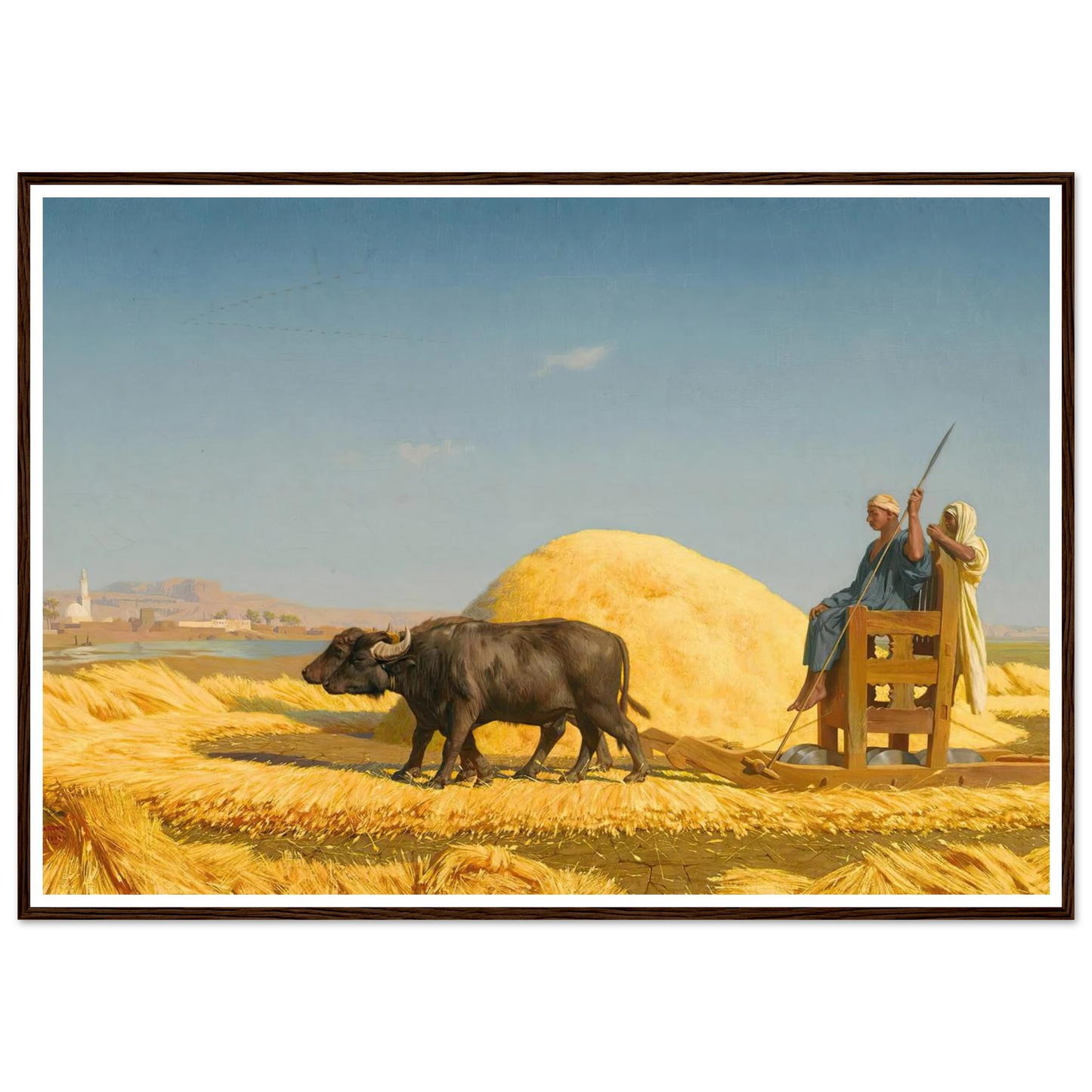 The Grain Threshers, Egypt (1859) Art Print | Jean Leon Gerome-Quipham Collections