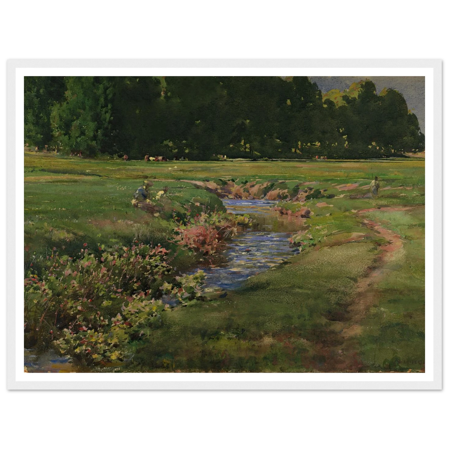 The Babbling Brook Art Print | William Henry Holmes-Quipham Collections
