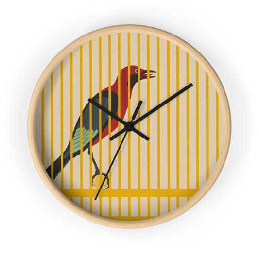 Finkenstedts Vogelfutter Wall Clock | Julius Klinger-Quipham Collections