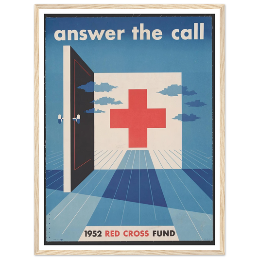 Answer the call (1952) Art Print | Joseph Binder - Framed Poster - 30x40 cm / 12x16″ - Black frame