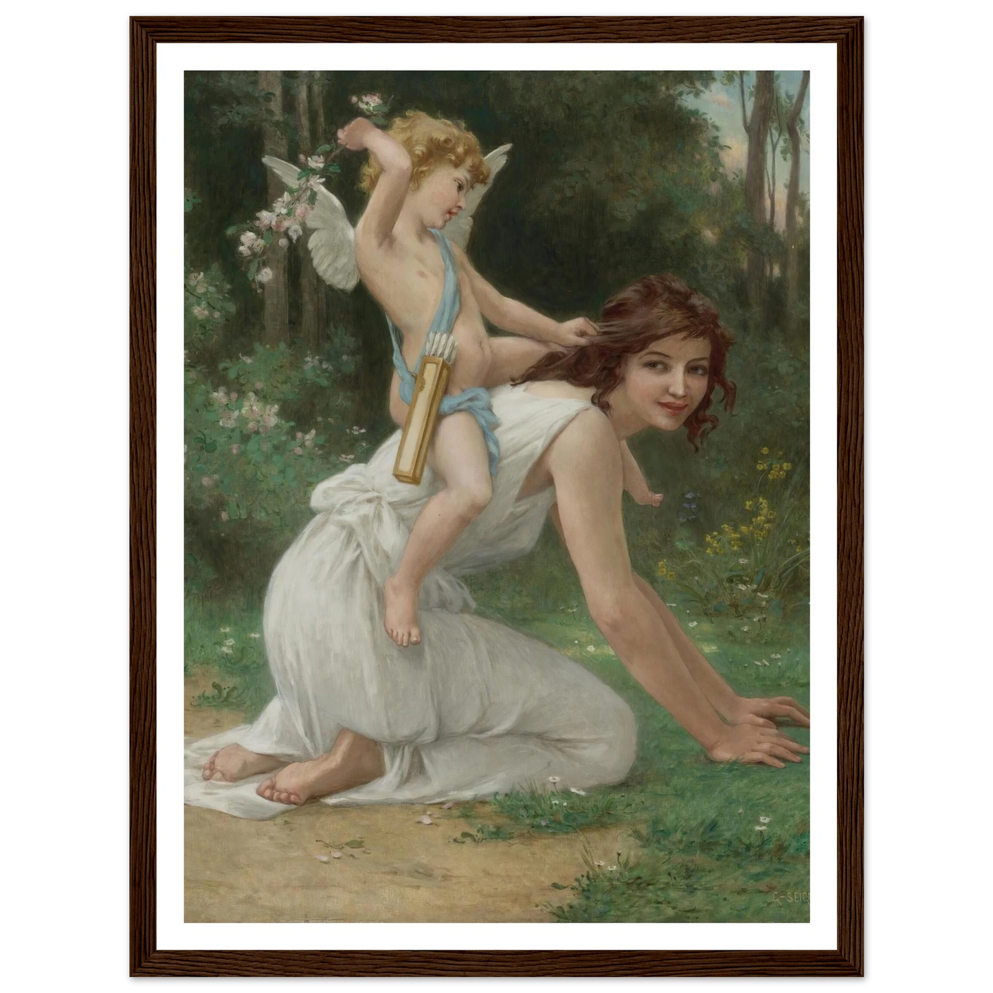 Venus And Cupid Art Print | Guillaume Seignac-Quipham Collections