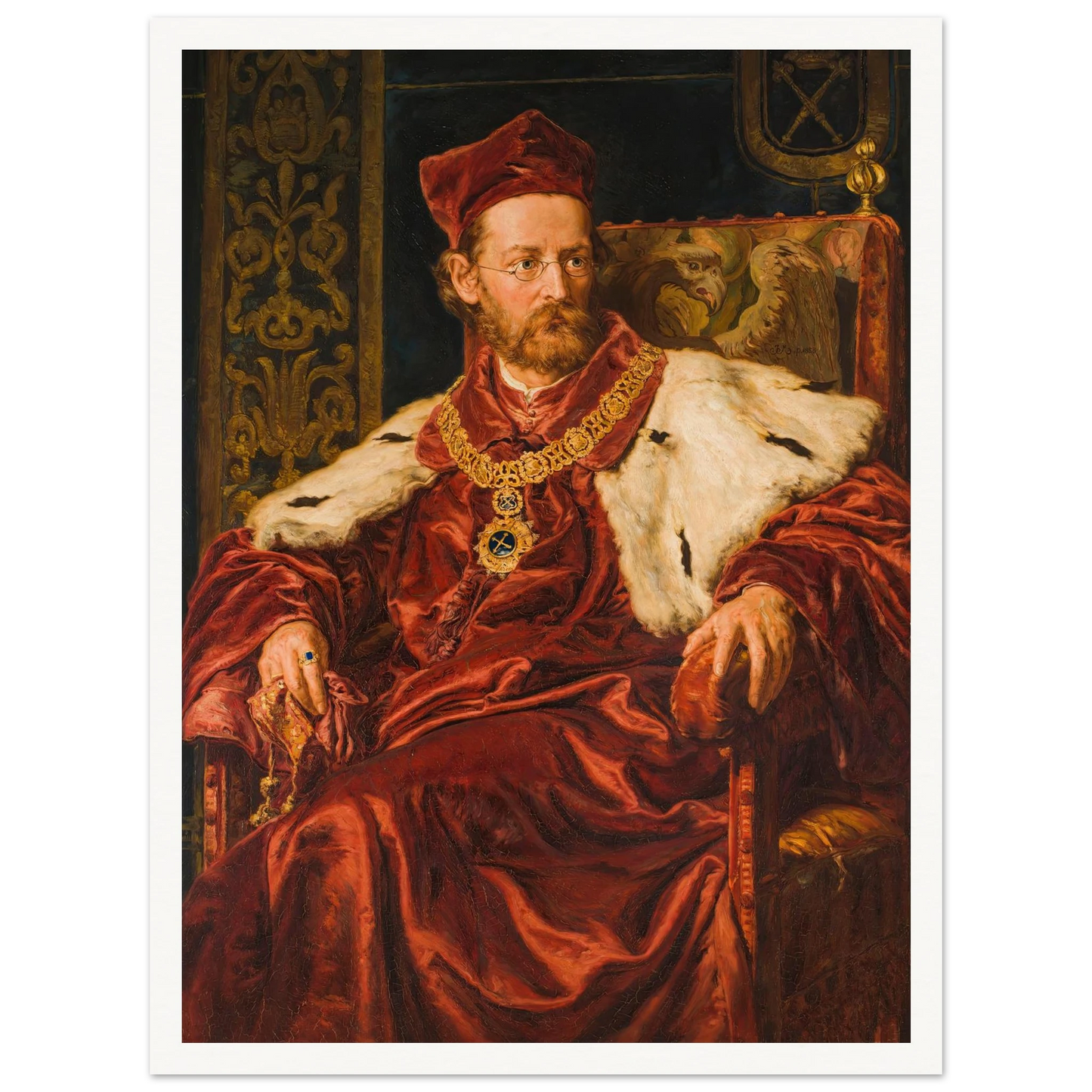 Portrait of Józef Szujski (1888) Art Print | Jan Matejko-Quipham Collections