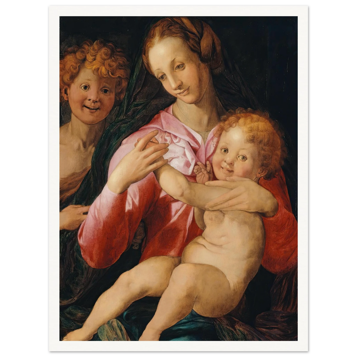 Virgin and Child with the Young Saint John the Baptist (1527) Art Print | Agnolo Bronzino-Quipham Collections