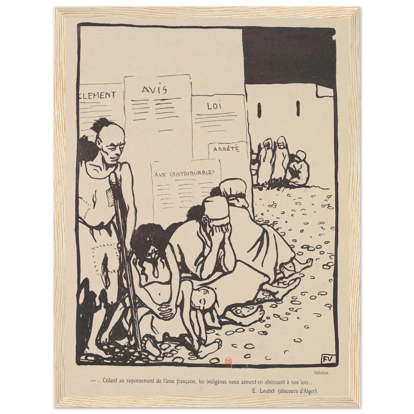 …Cedant au rayonnement de l’ame francaise,… Art Print | Felix Vallotton-Quipham Collections