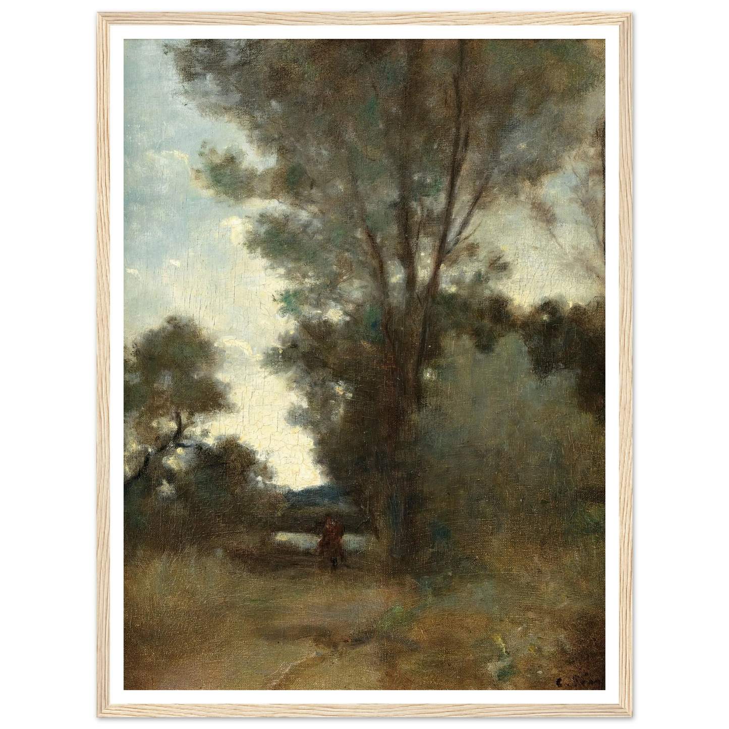 Cavalier À L’orée D’un Bois (circa 1859) Art Print | Camille Pissarro-Quipham Collections