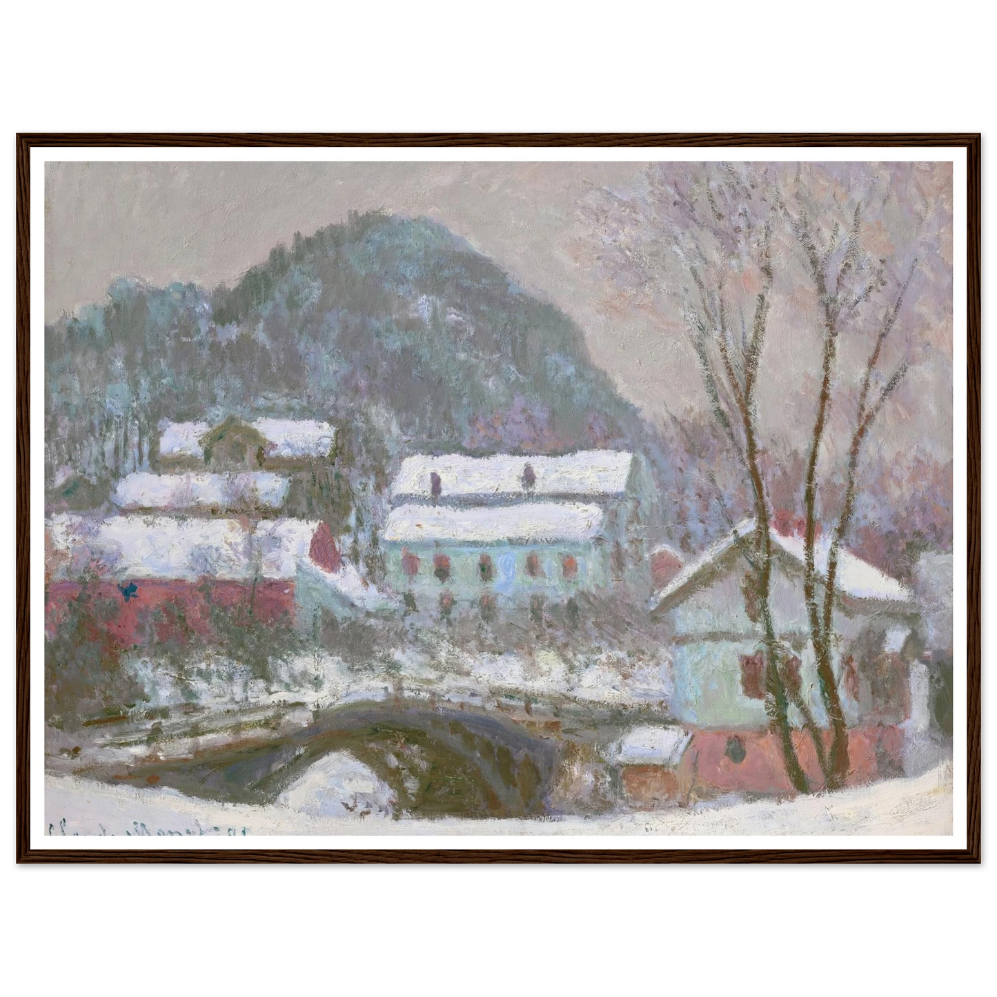 Sandviken, Norvège, effet de neige (1895) Art Print | Claude Monet-Quipham Collections