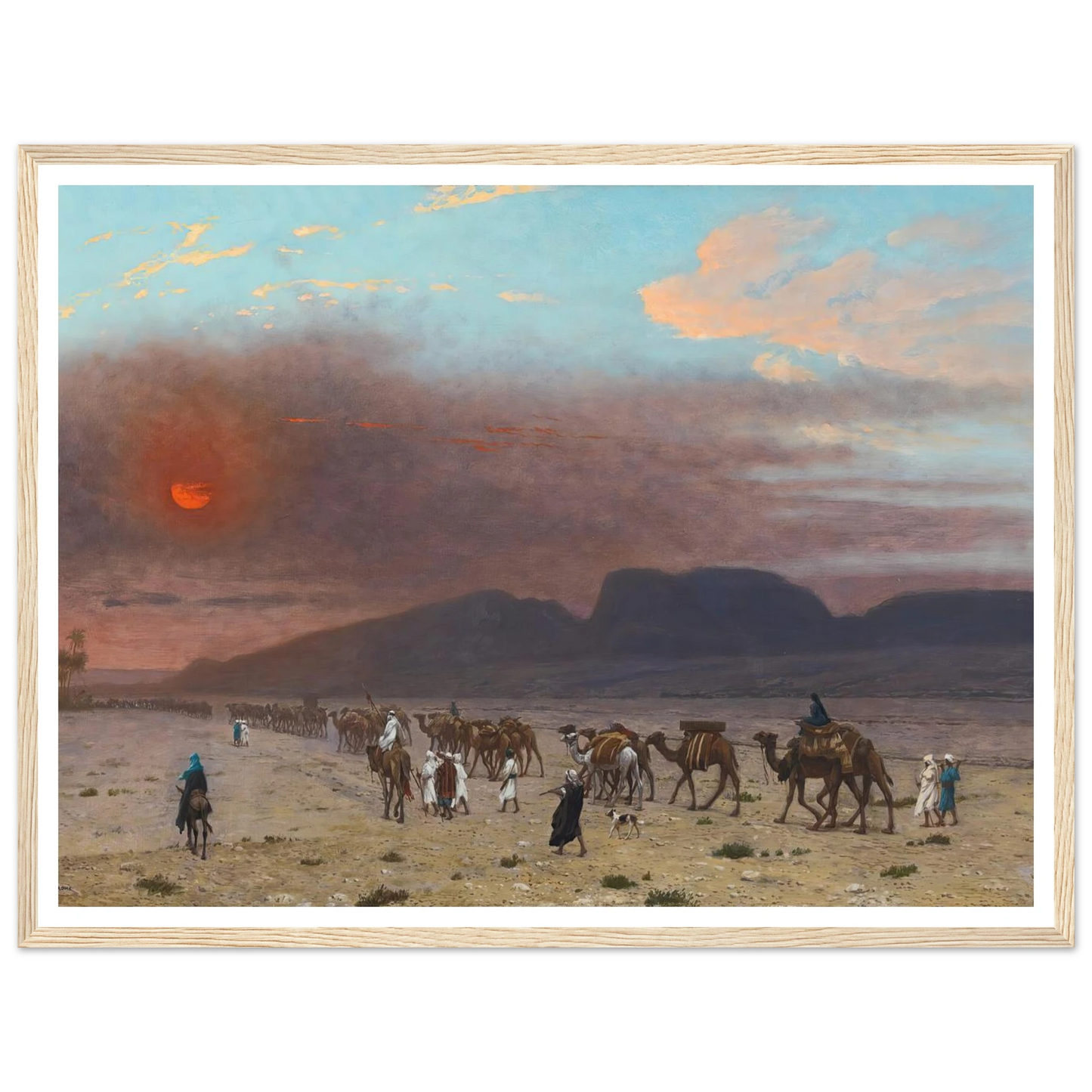 Caravane Dans Le Desert Art Print | Jean Leon Gerome-Quipham Collections