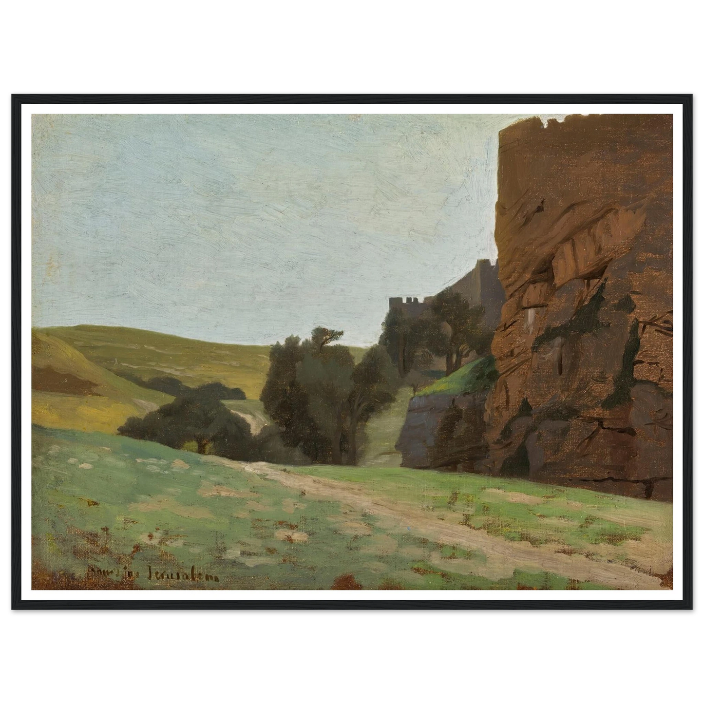 The Walls Of Jerusalem Art Print | Jean Leon Gerome-Quipham Collections