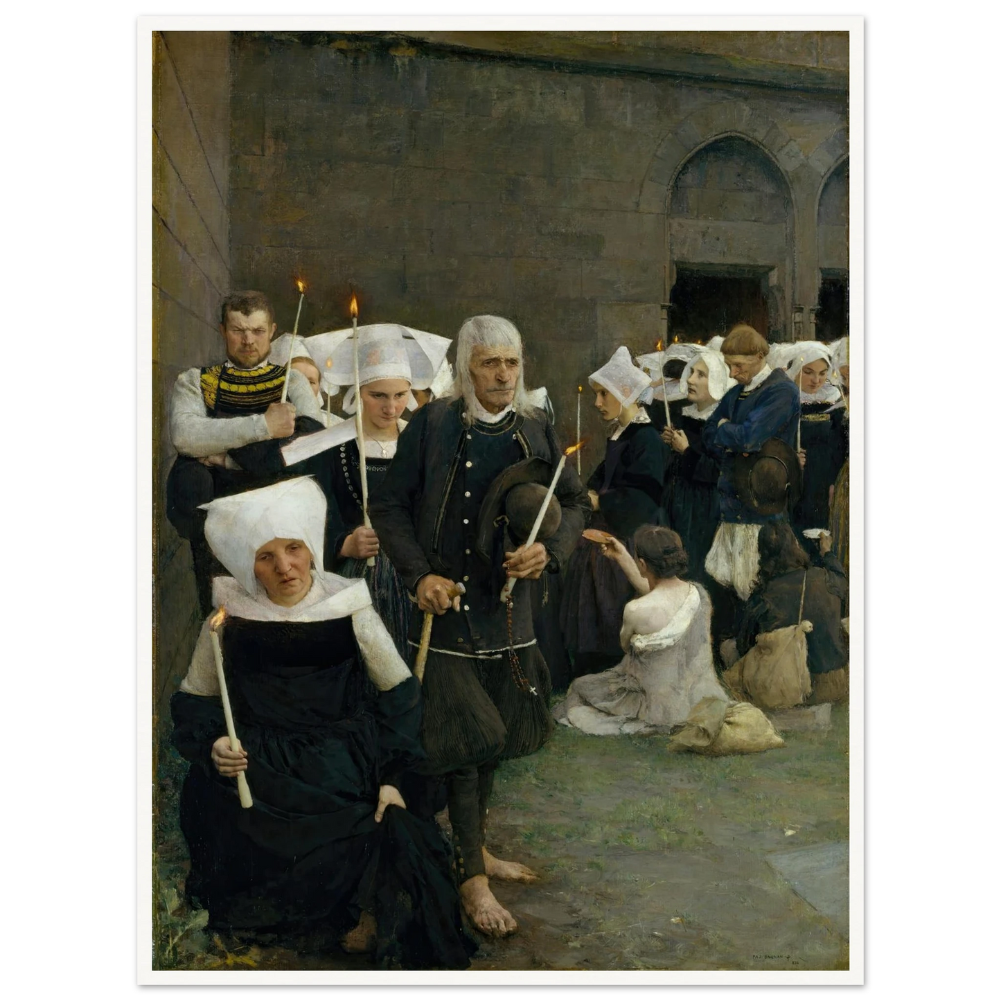 The Pardon in Brittany (1886) Art Print | Pascal Adolphe Jean Dagnan Bouveret-Quipham Collections