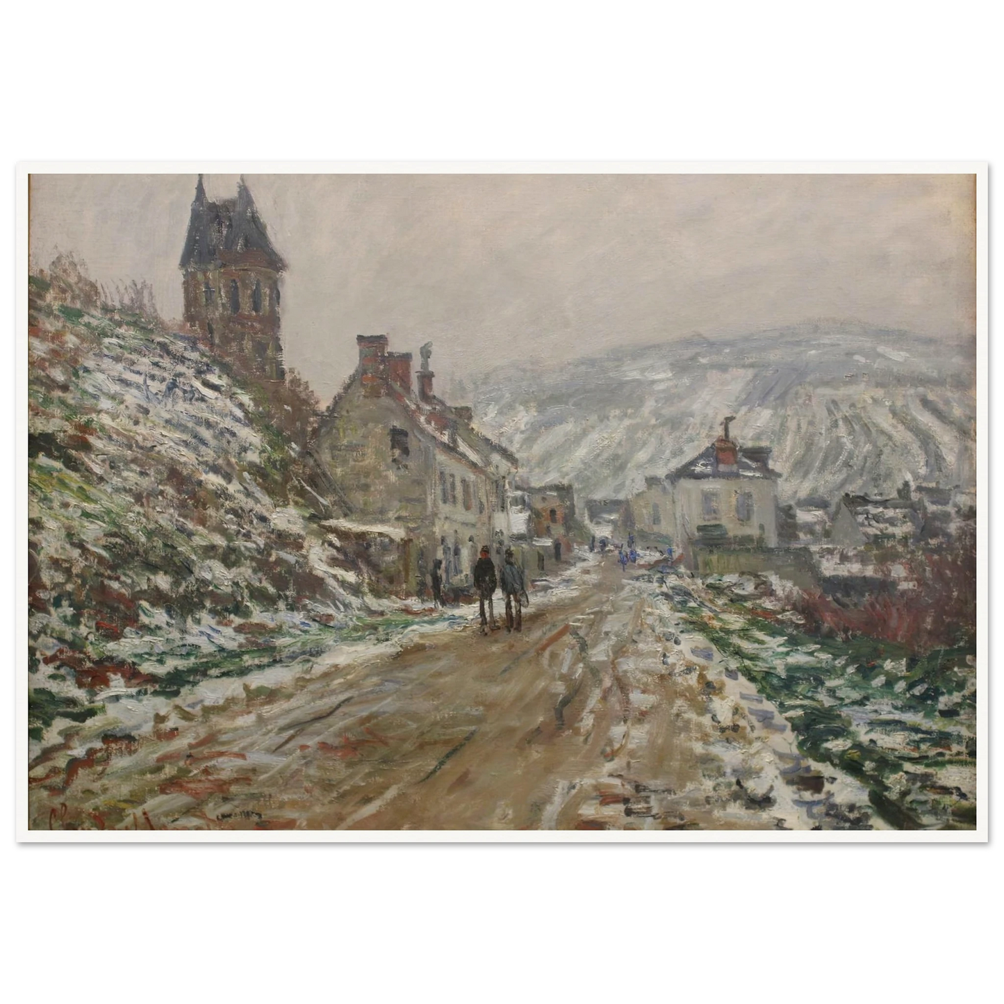 Village Street, Vétheuil (1879) Art Print | Claude Monet-Quipham Collections
