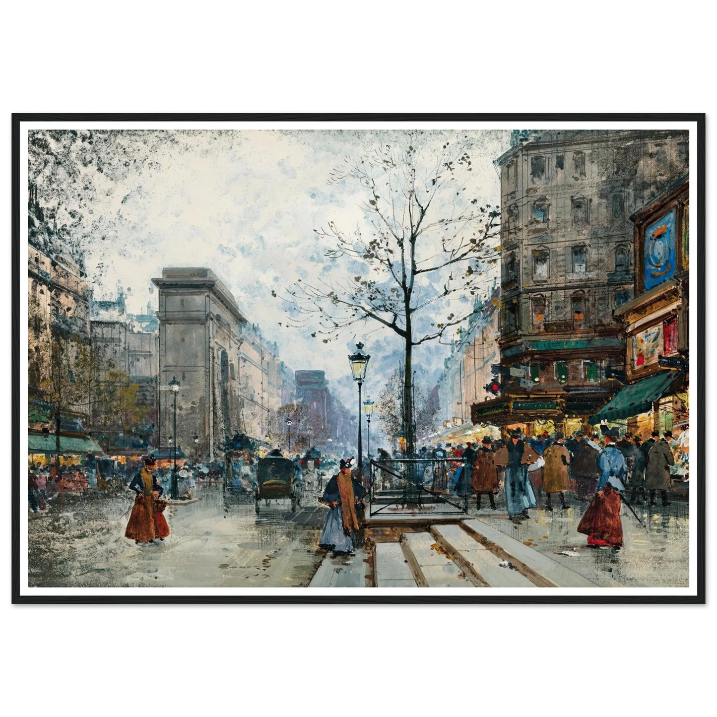 Paris, La Porte Saint-Denis Art Print | Eugene Galien Laloue-Quipham Collections