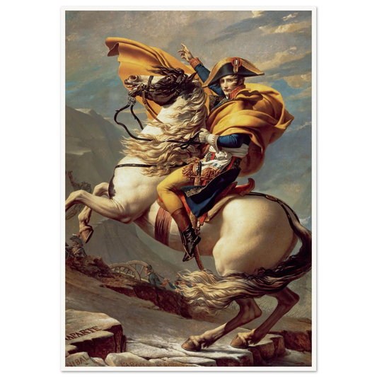 Napoleon Crossing The Alps (1800) Art Print | Jacques Louis David-Quipham Collections