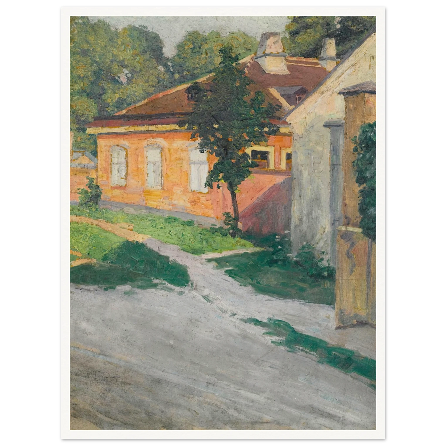 Haus In Hütteldorf (House In Hütteldorf) (1907) Art Print | Egon Schiele-Quipham Collections