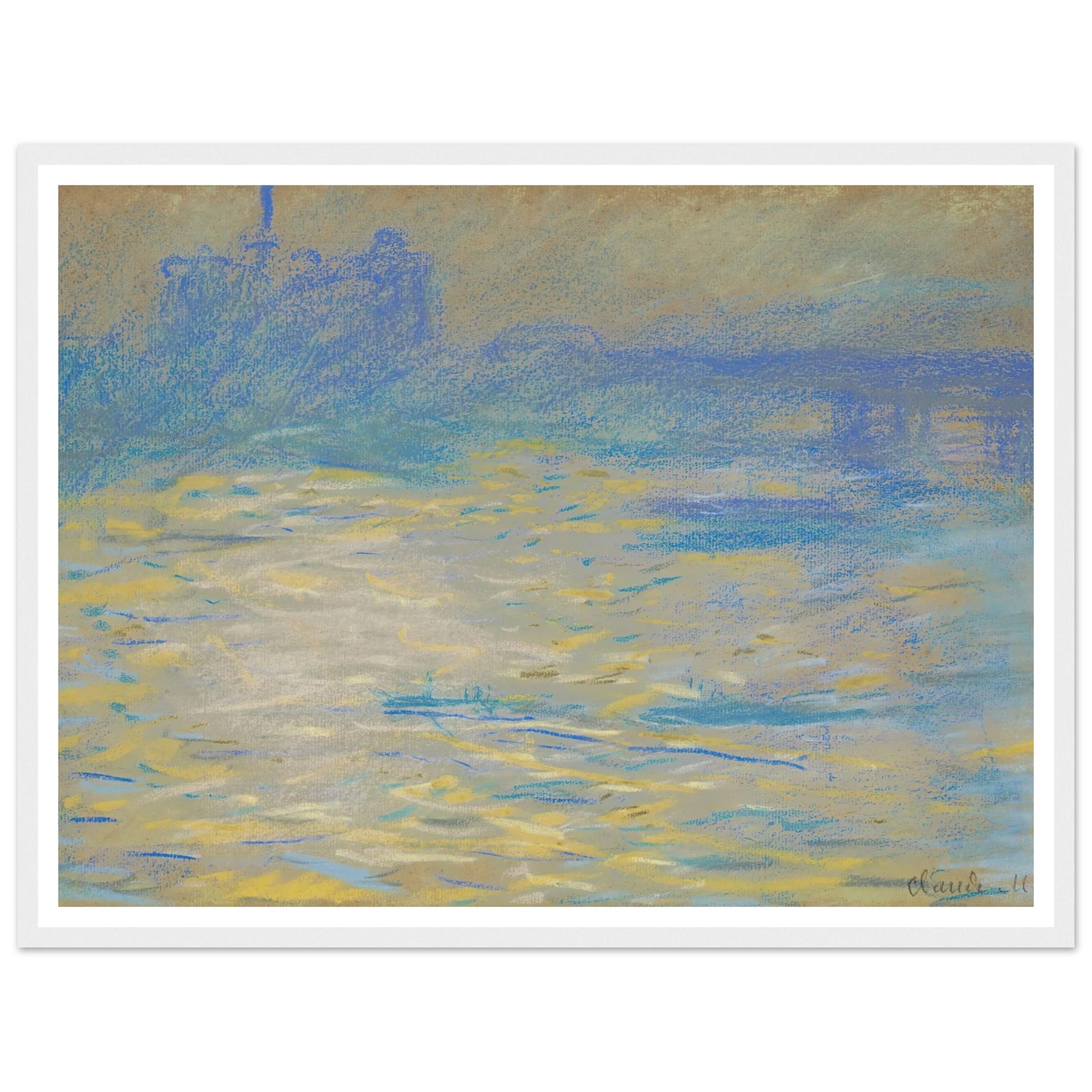 La Tamise (1901) Art Print | Claude Monet-Quipham Collections