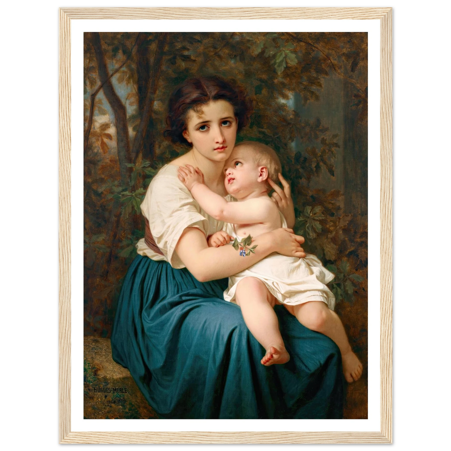 Thoughts of the Future (1864) Art Print | Hugues Merle-Quipham Collections