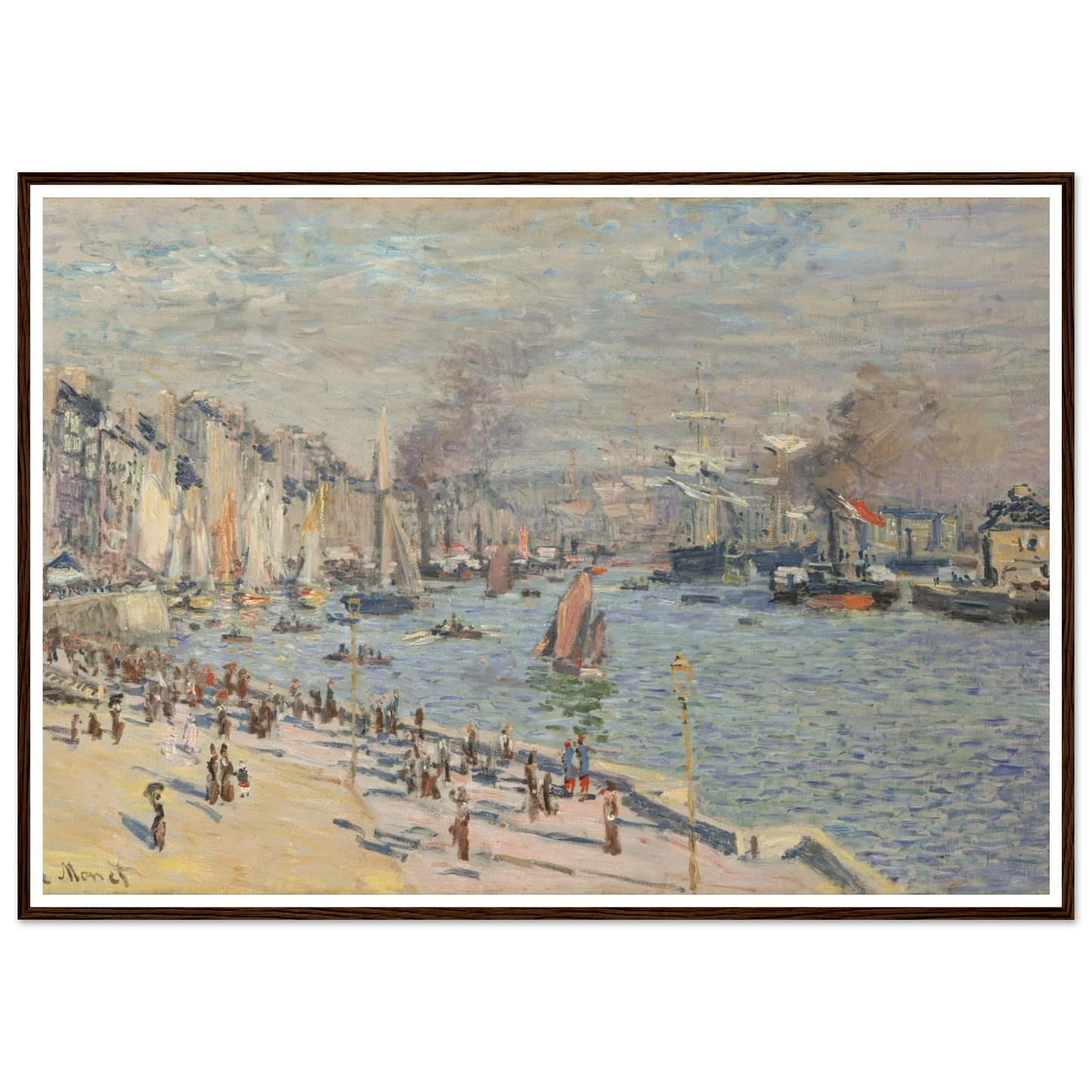 Port of Le Havre (1874) Art Print | Claude Monet-Quipham Collections