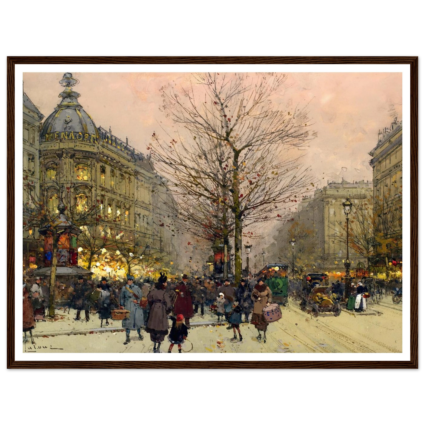 Les Grands Boulevards, Paris Art Print | Eugene Galien Laloue-Quipham Collections