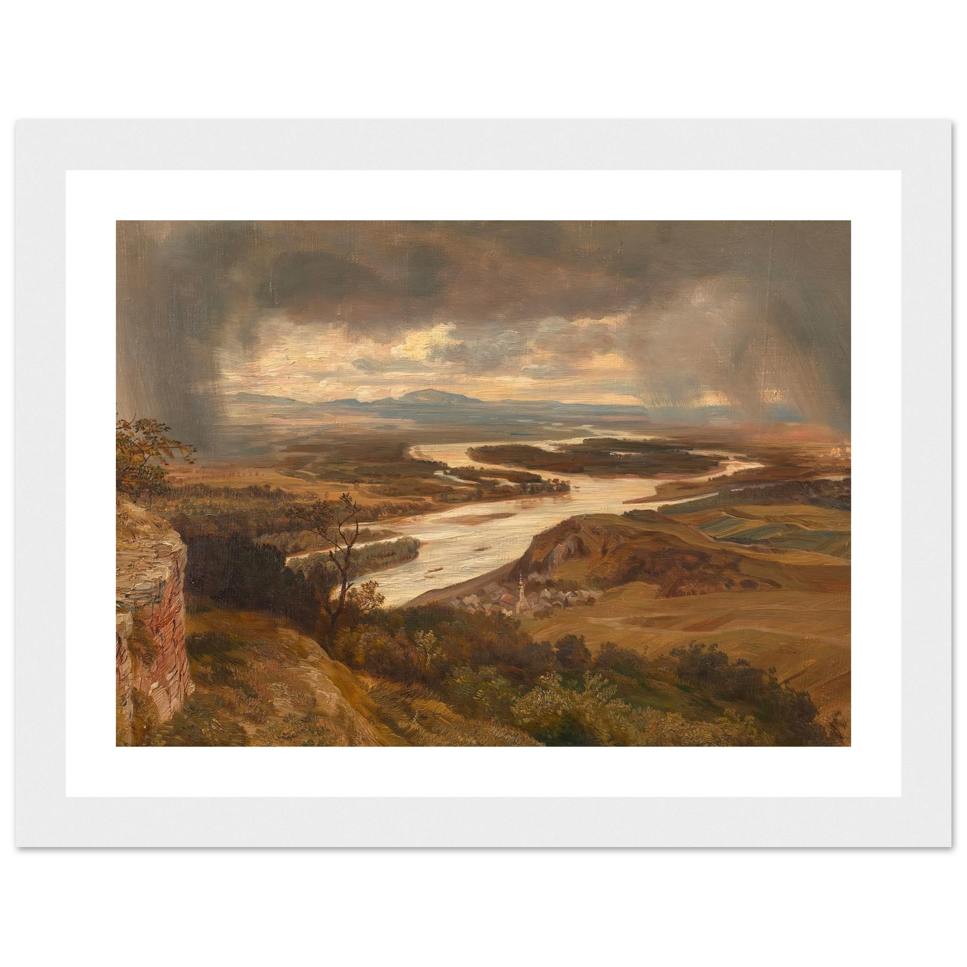 Die Donauauen bei Wien (ca. 1870) Art Print | Josef Hoffmann-Quipham Collections