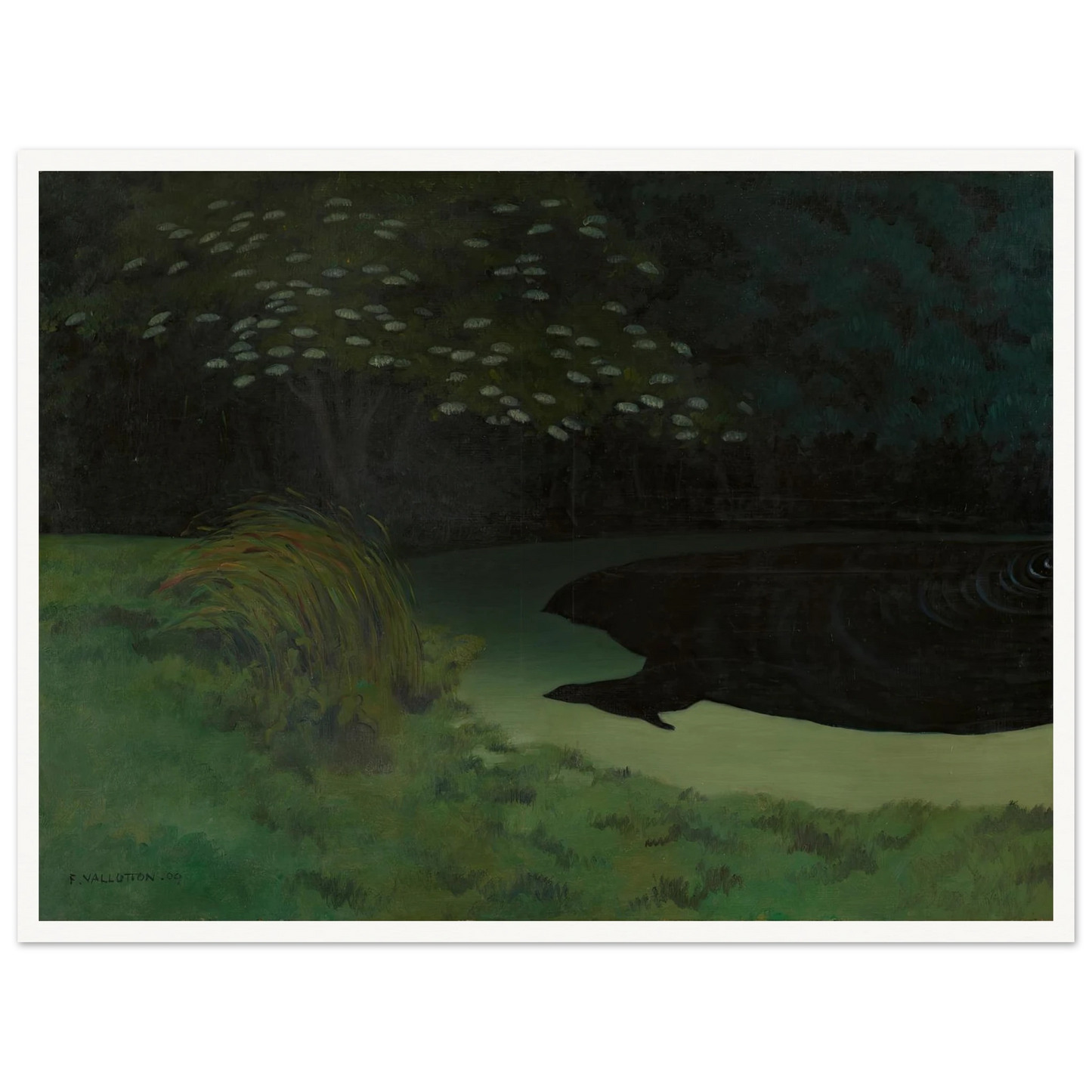 The Pond (Honfleur) (1909) Art Print | Felix Vallotton-Quipham Collections