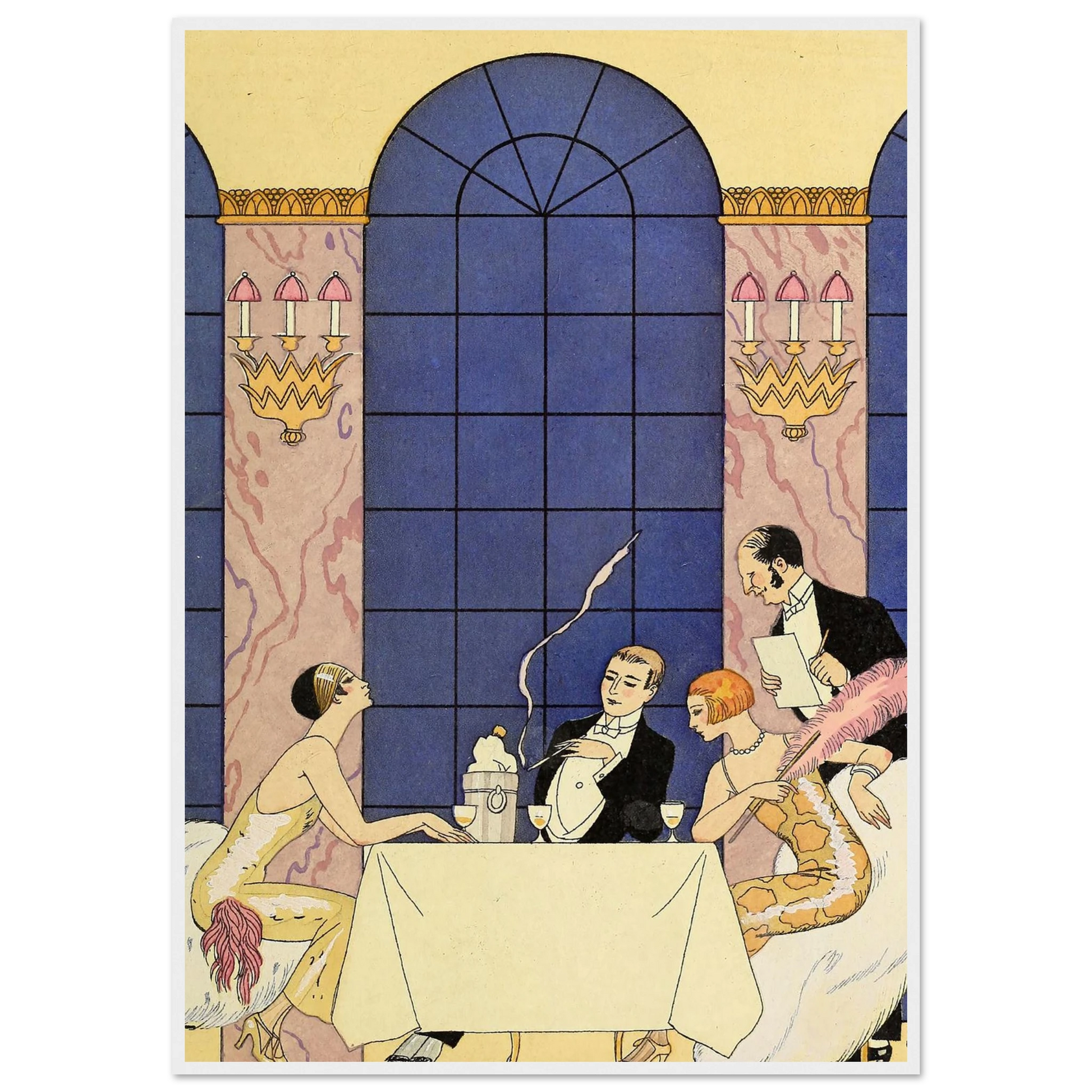 Falbalas et fanfreluches, La Gourmandise (1925) Art Print | George Barbier-Quipham Collections