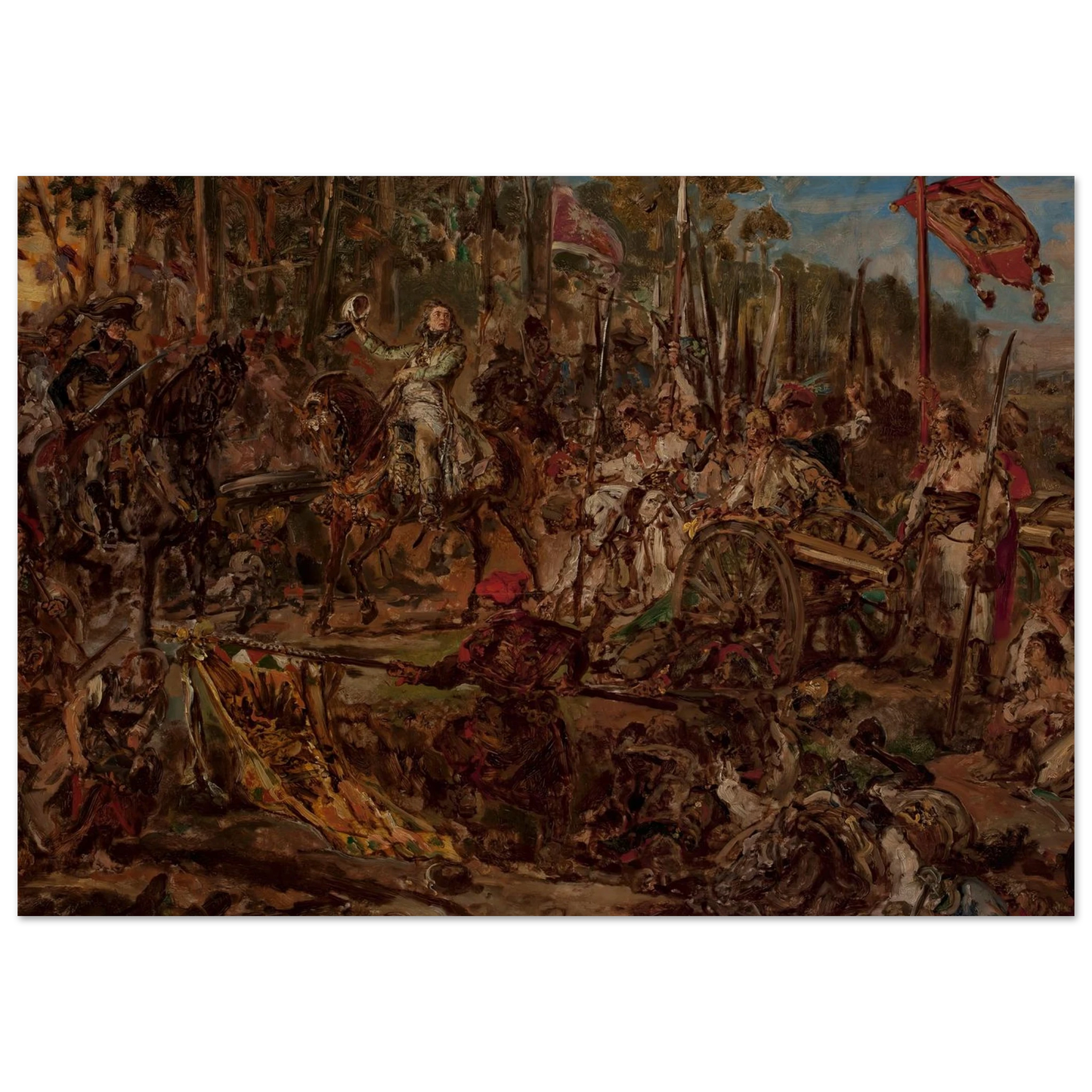 Kościuszko at Racławice, sketch (1885) Art Print | Jan Matejko-Quipham Collections
