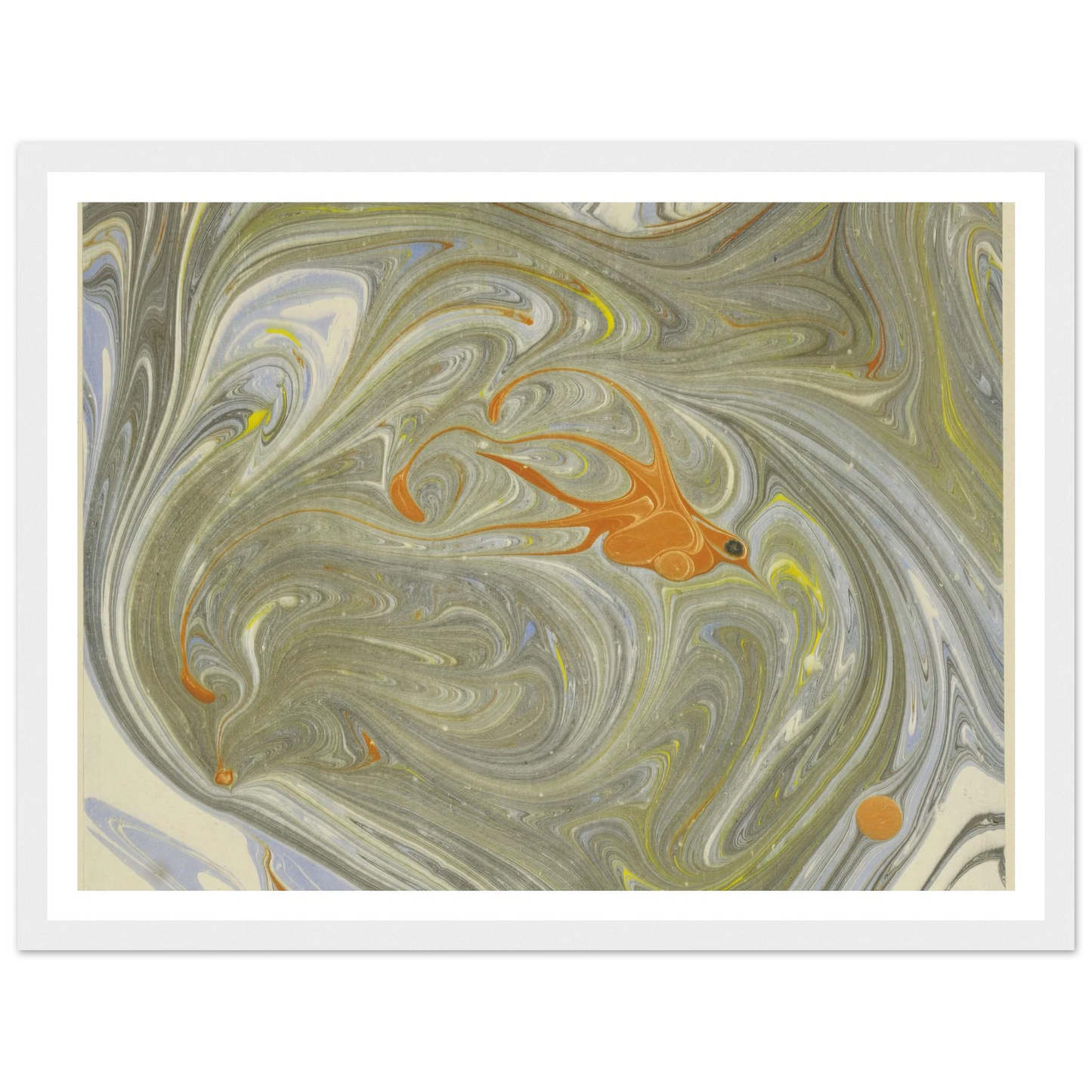 Marmorpapier (mit Vogelmotiv) (1903 - 1907) Art Print | Josef Hoffmann-Quipham Collections