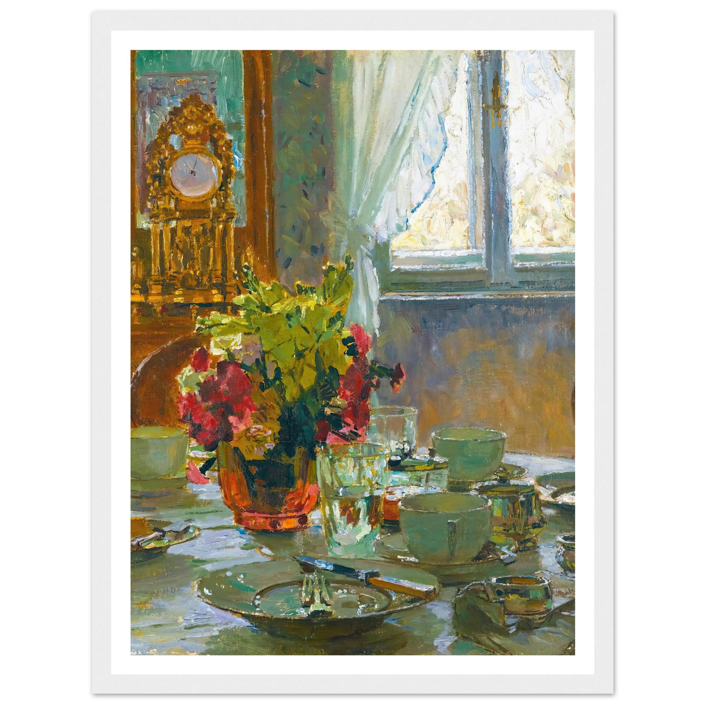 The breakfast table Art Print | Carl Moll-Quipham Collections