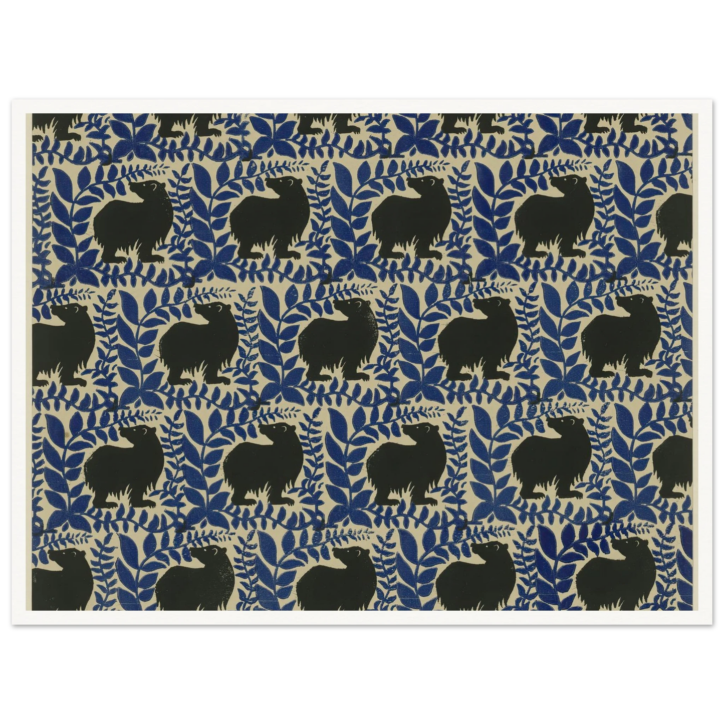 Buntpapier (Bären) (1902 - 1906) Art Print | Maria von Uchatius-Quipham Collections