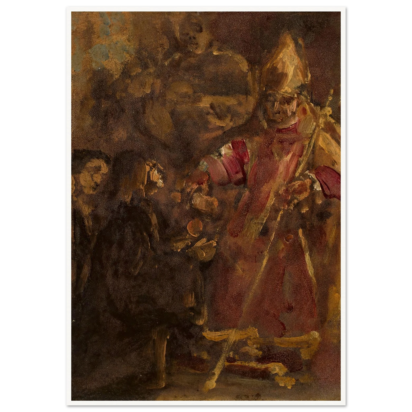 Bishop Lubrański establishes the Ecclesiastical Academy in Poznań, sketch (1886) Art Print | Jan Matejko-Quipham Collections