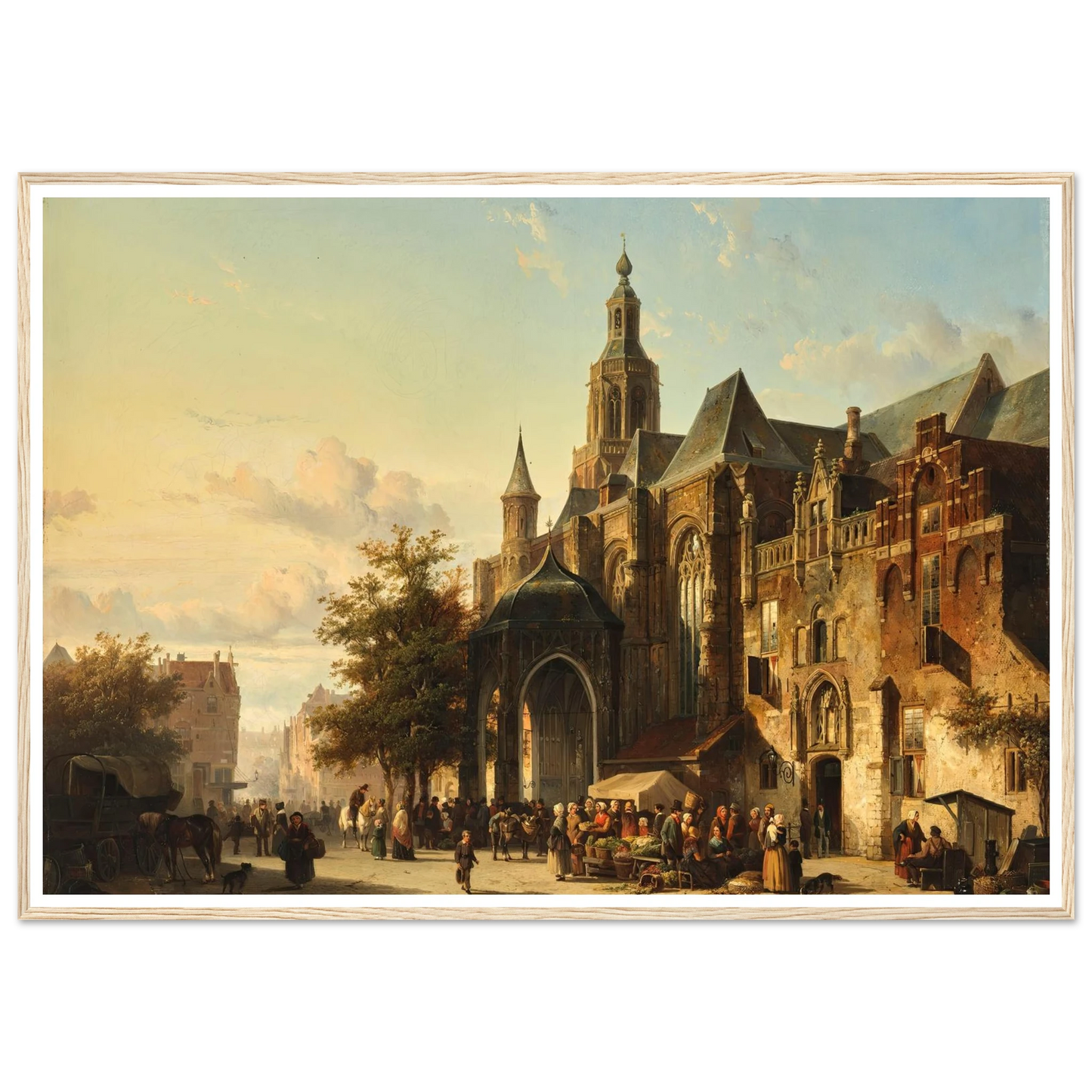 Market Square, Nijmegen (1849) Art Print | Cornelis Springer-Quipham Collections