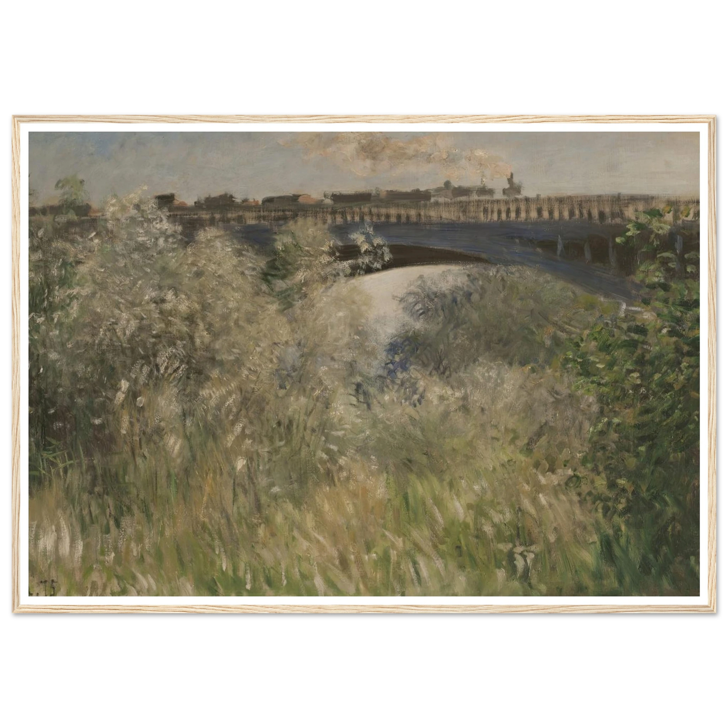 Le Pont d` Argenteuil (1875) Art Print | Claude Monet-Quipham Collections