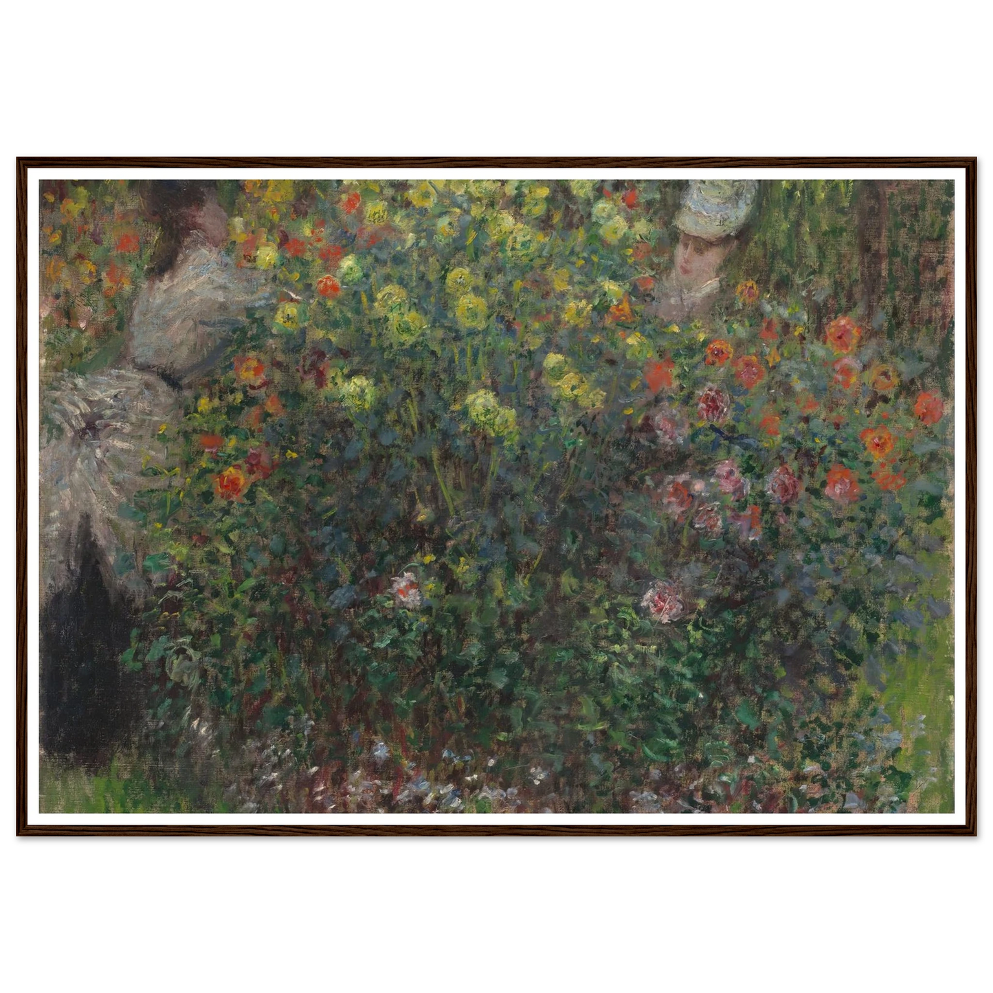 Ladies in Flowers (1875) Art Print | Claude Monet-Quipham Collections